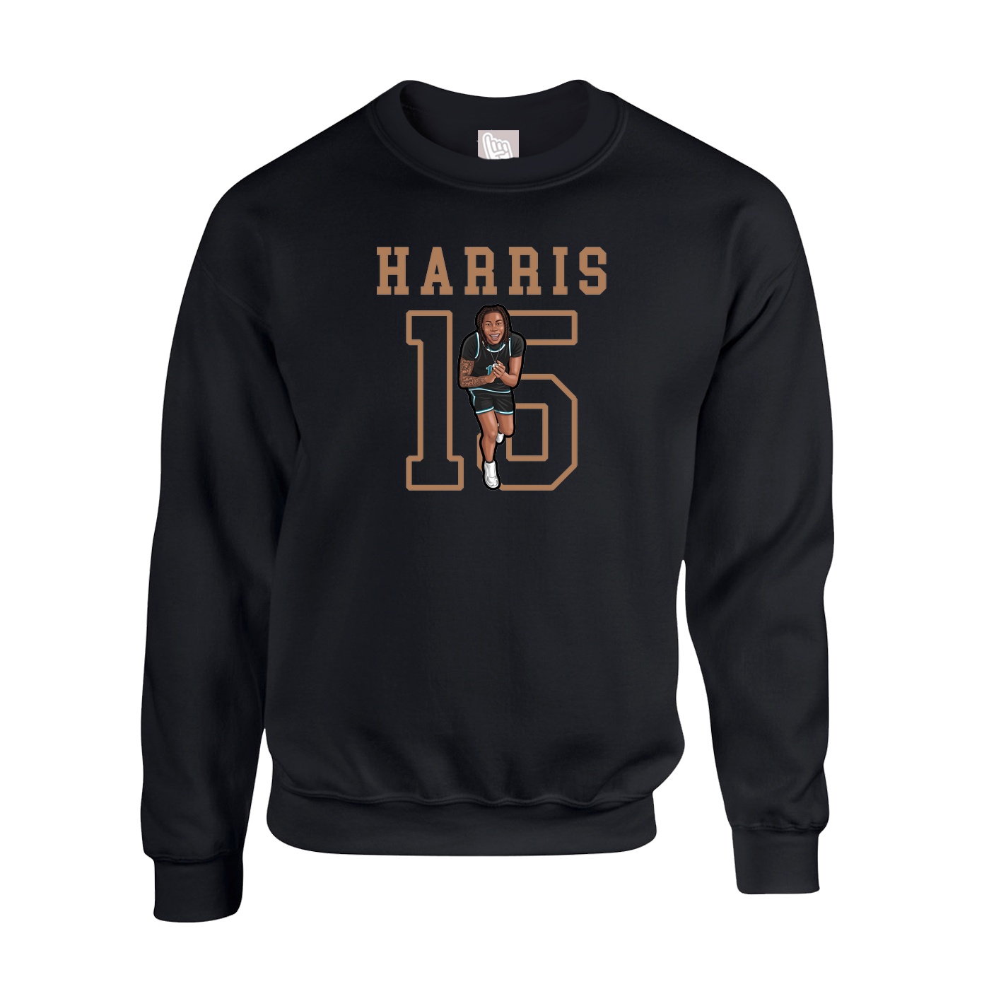 Fleece Crew — Shirsey in Black