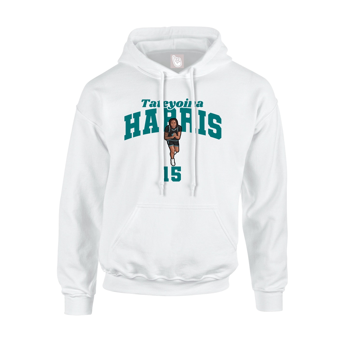 Hoodie — Signature Arch in White