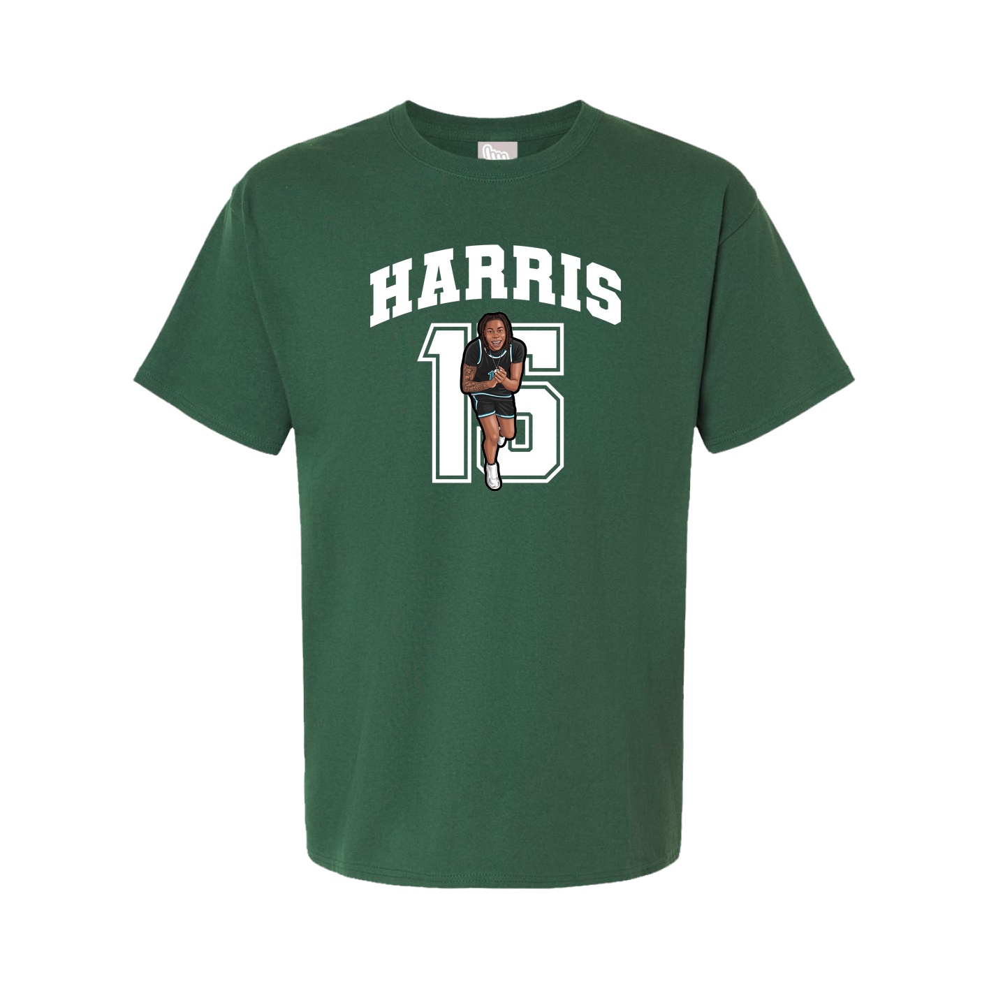 Youth Tee — Number in Green