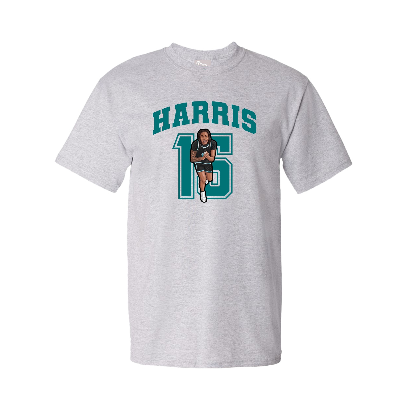 Youth Tee — Number in Grey