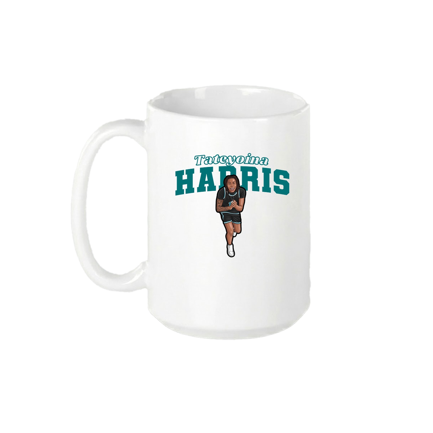 15oz Coffee Mug — Name Arch in White