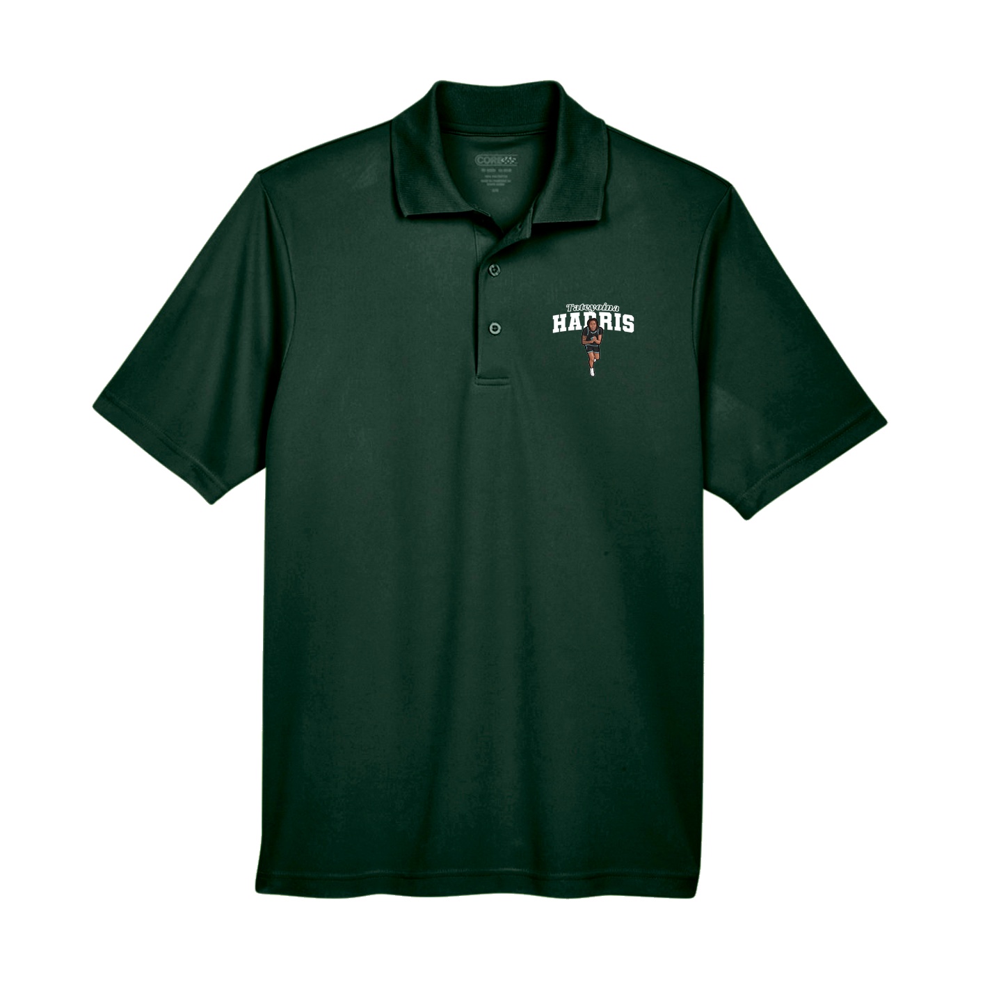Performance Polo — Name Arch in Green