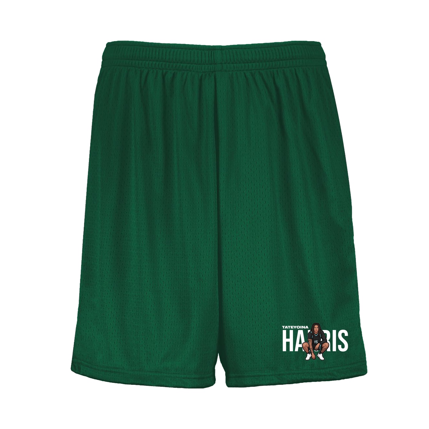Shorts — Player Name in Green