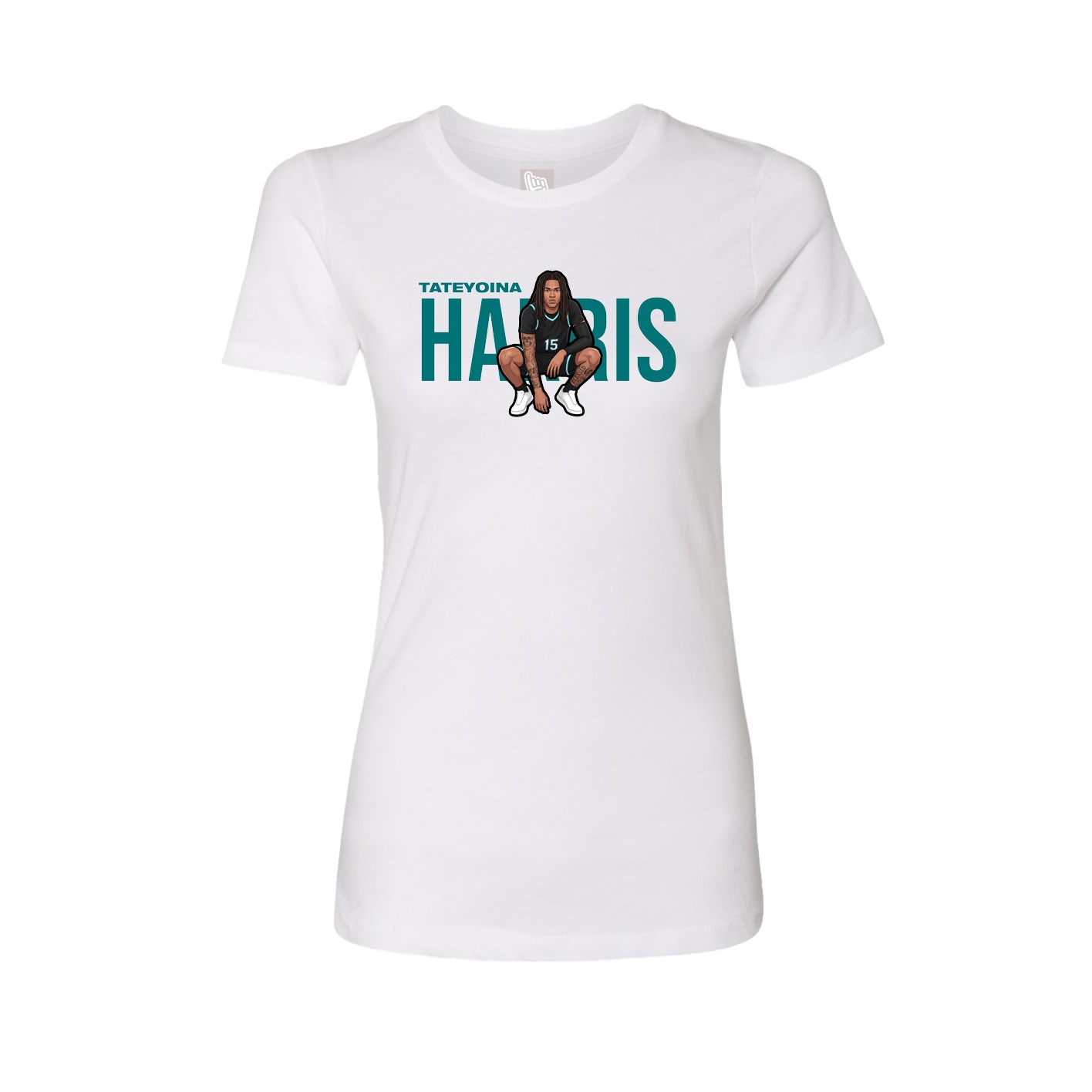 Womens Tee — Player Name in White