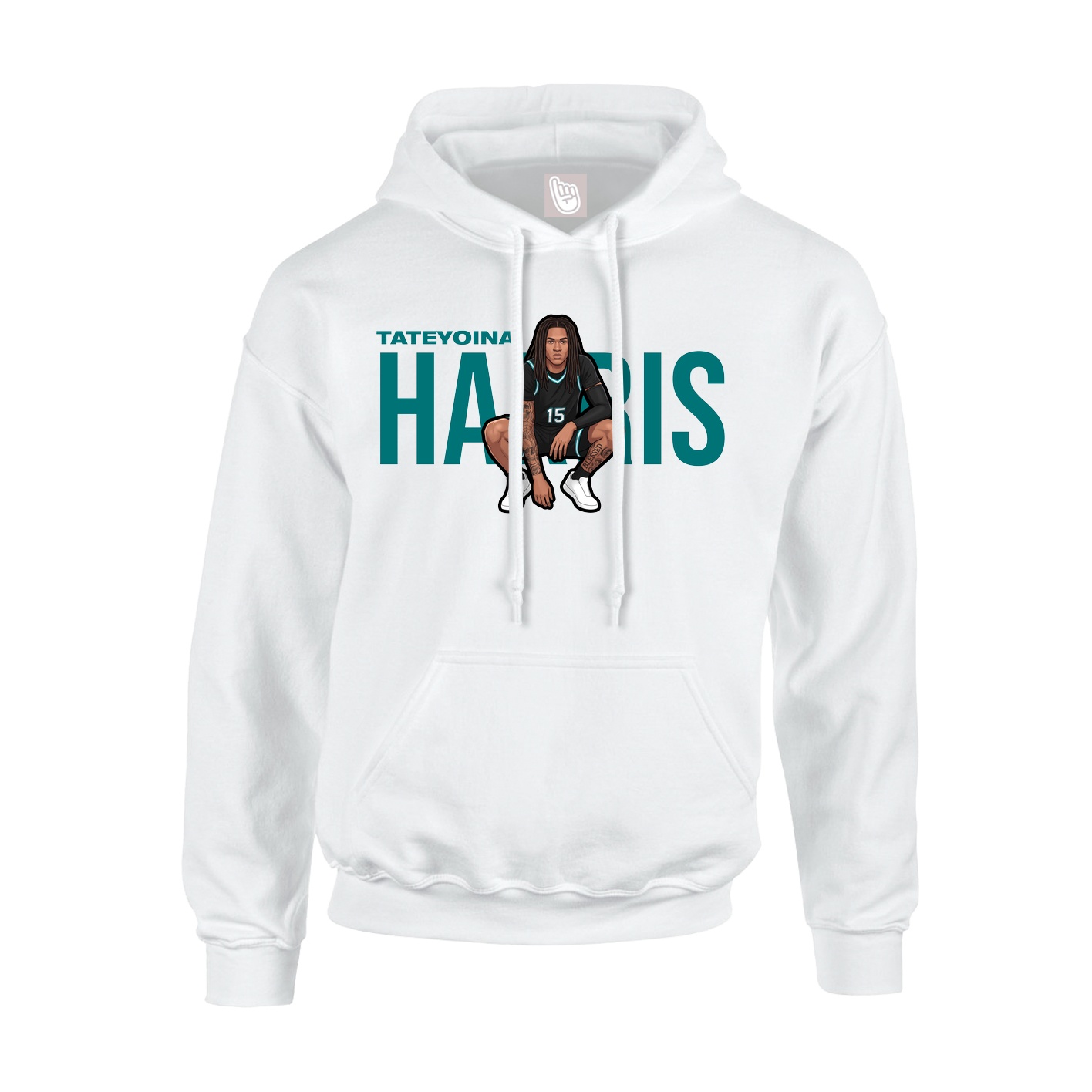 Hoodie — Player Name in White