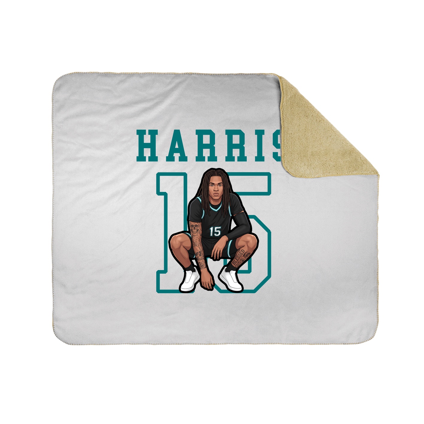 Throw Blanket — Shirsey in White