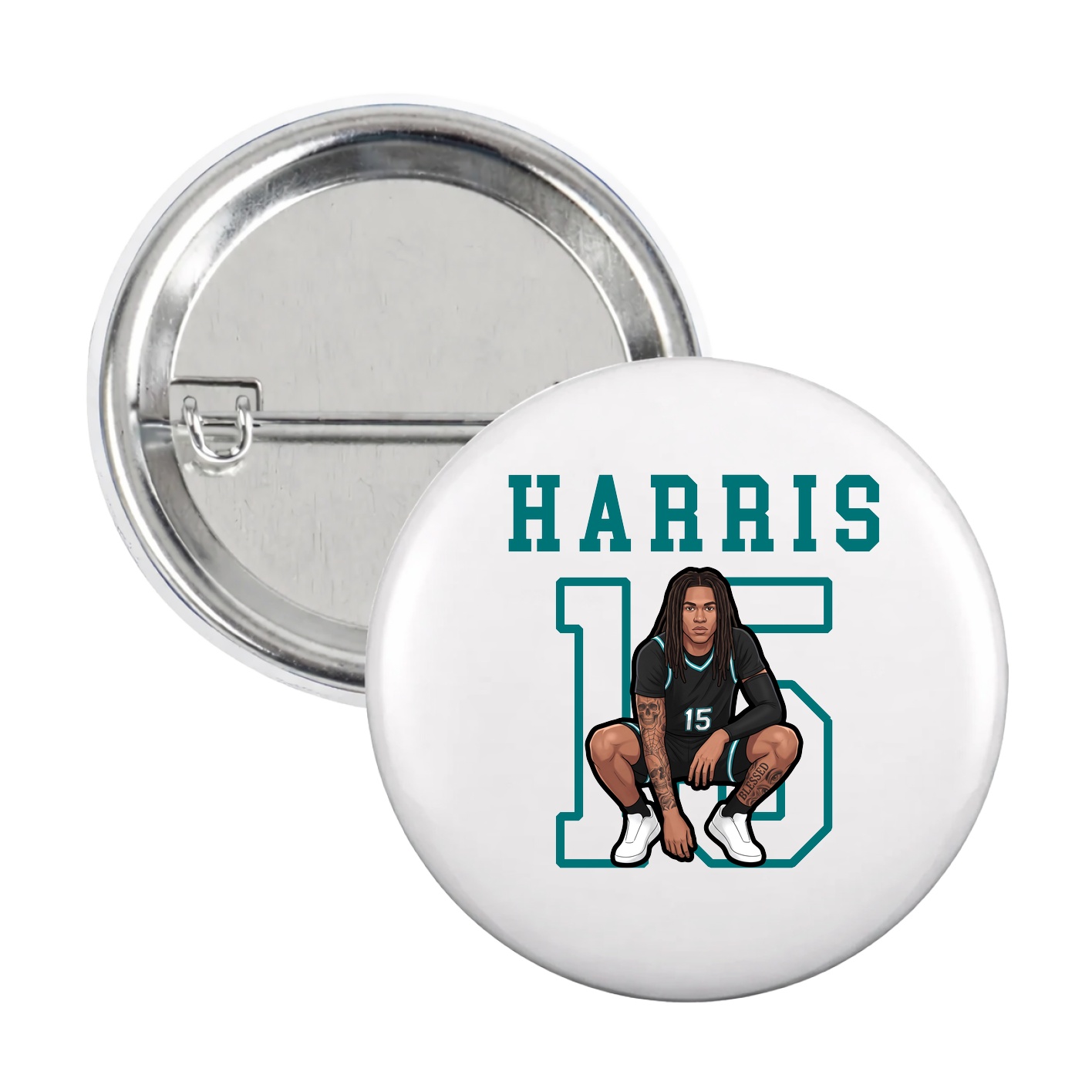 Game Day Button — Shirsey in White