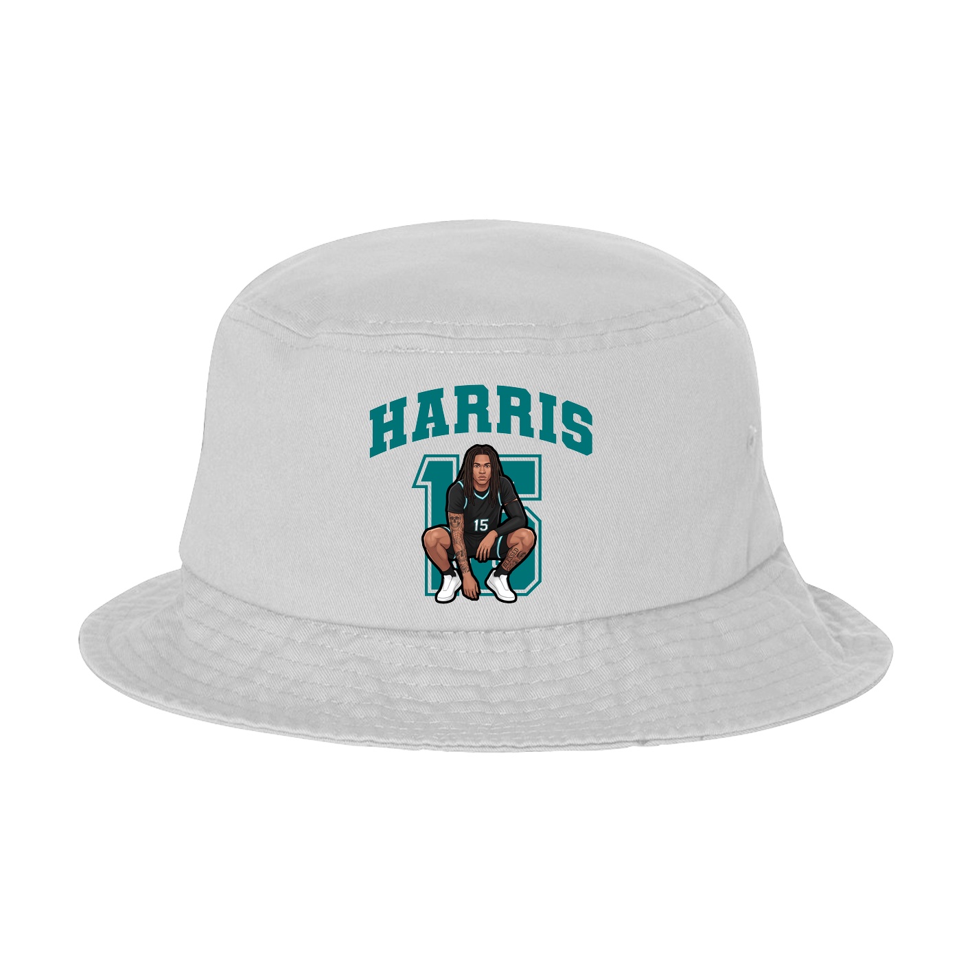 Bucket Cap — Number in White