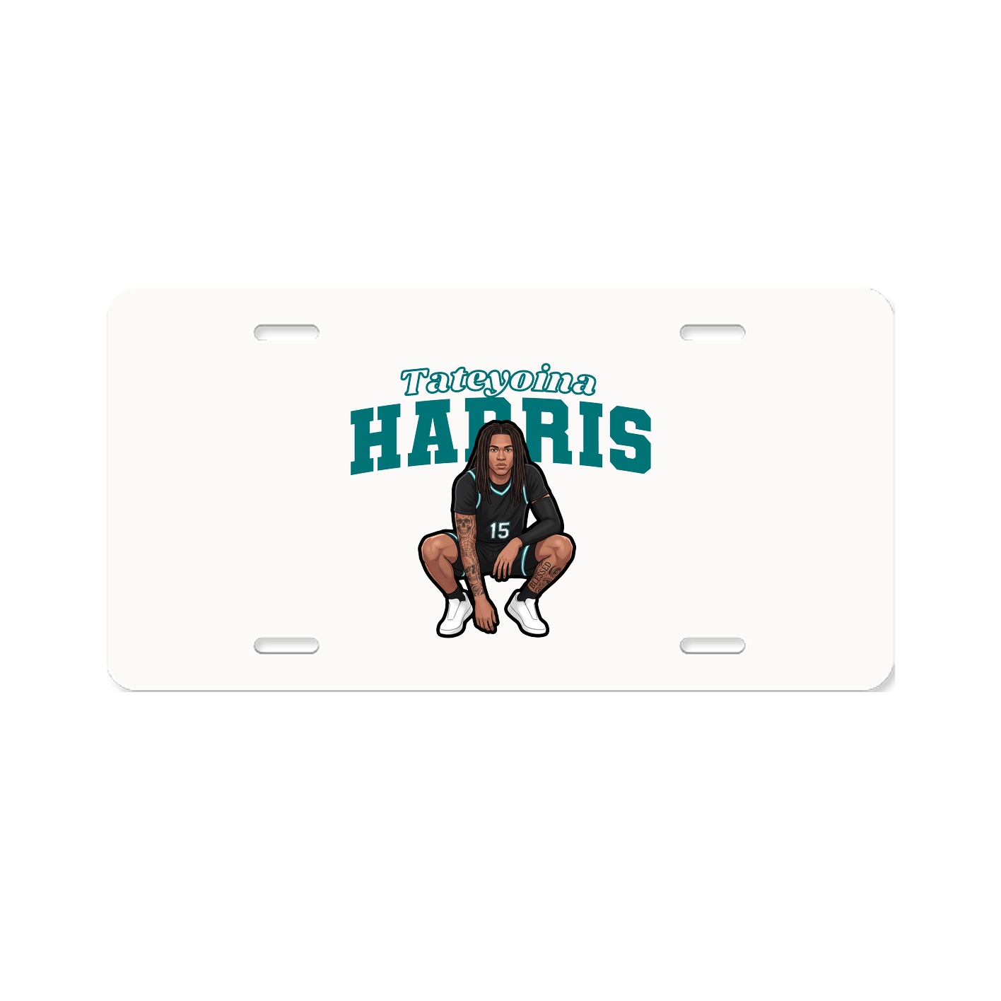 License Plate — Name Arch in Classic