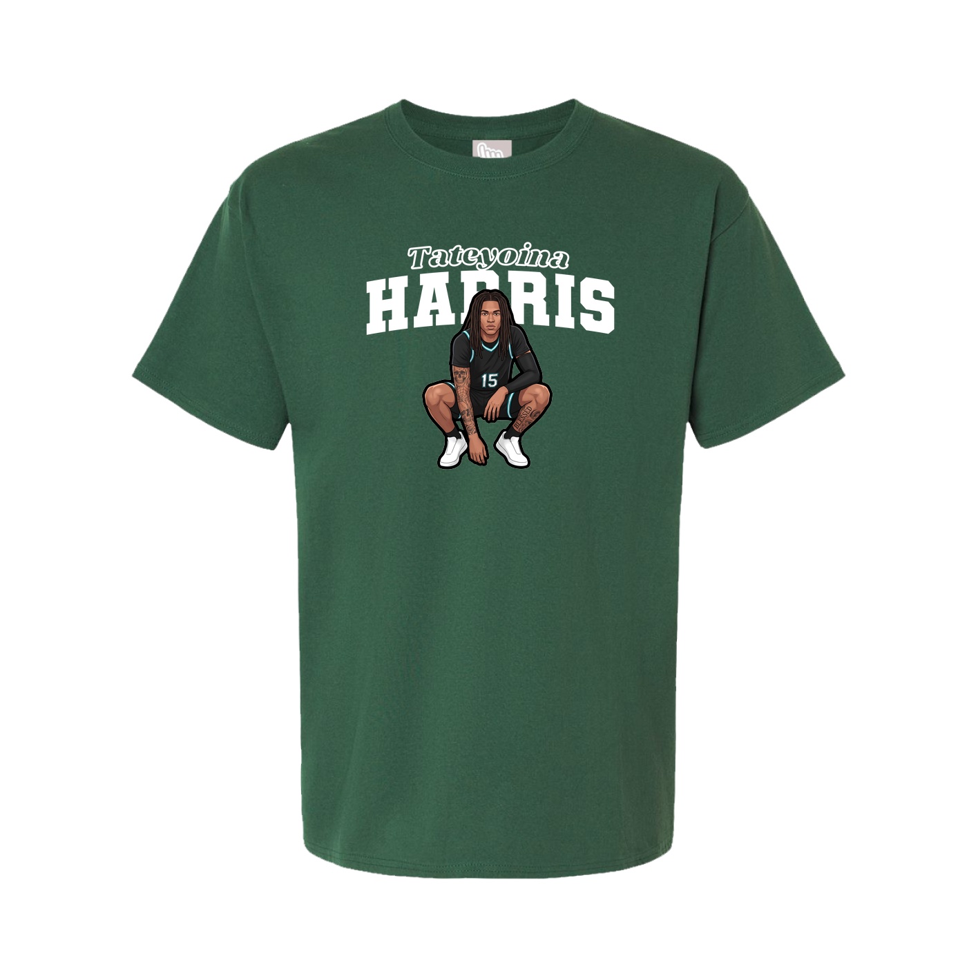 Youth Tee — Name Arch in Green