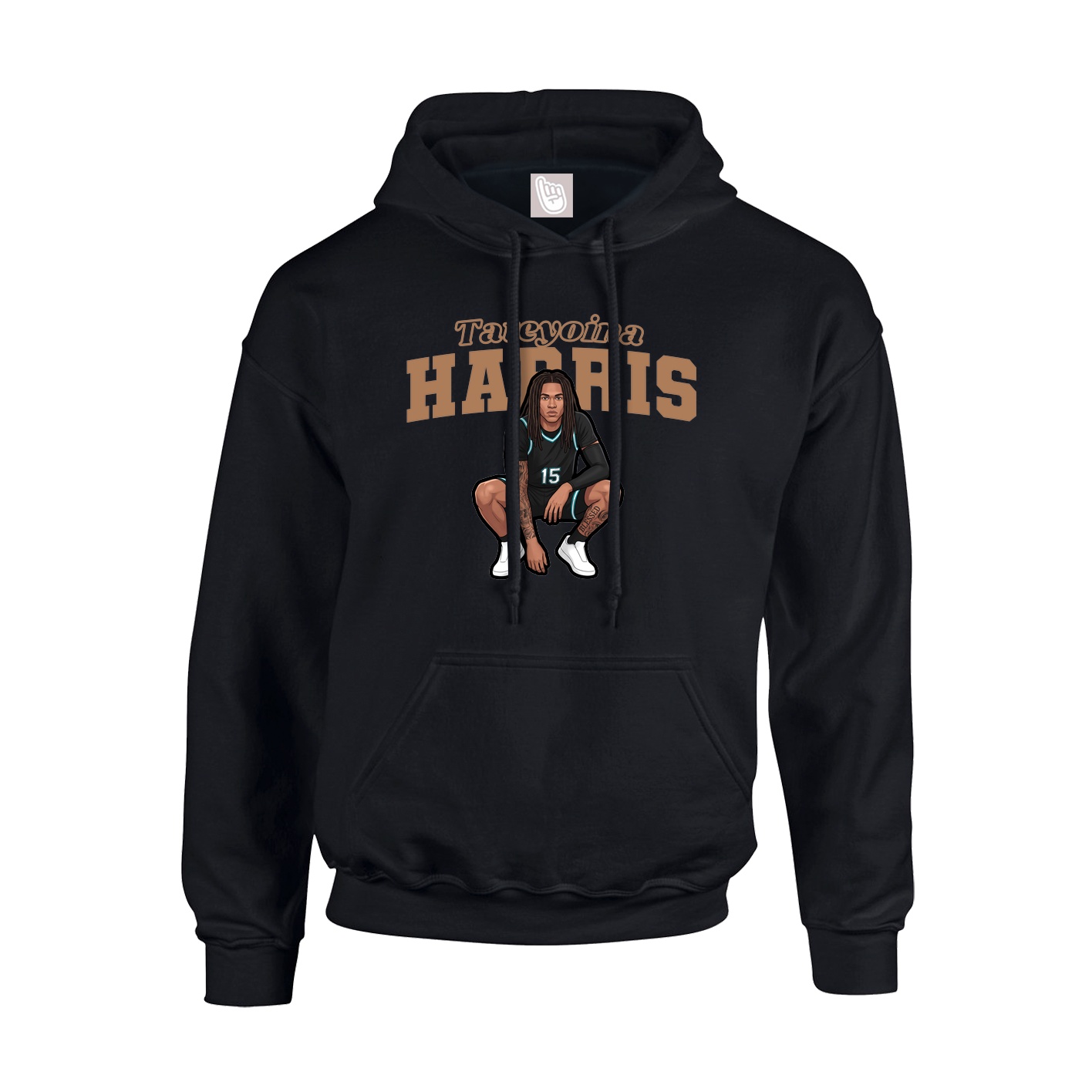 Hoodie — Name Arch in Black