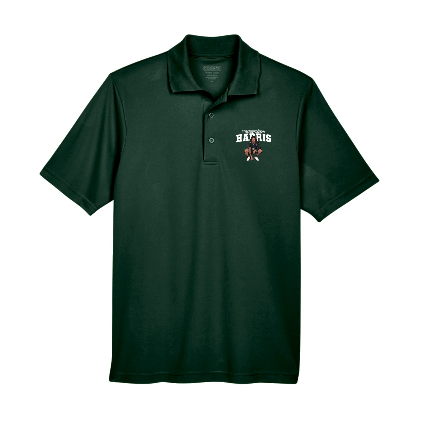 Performance Polo — Name Arch in Green