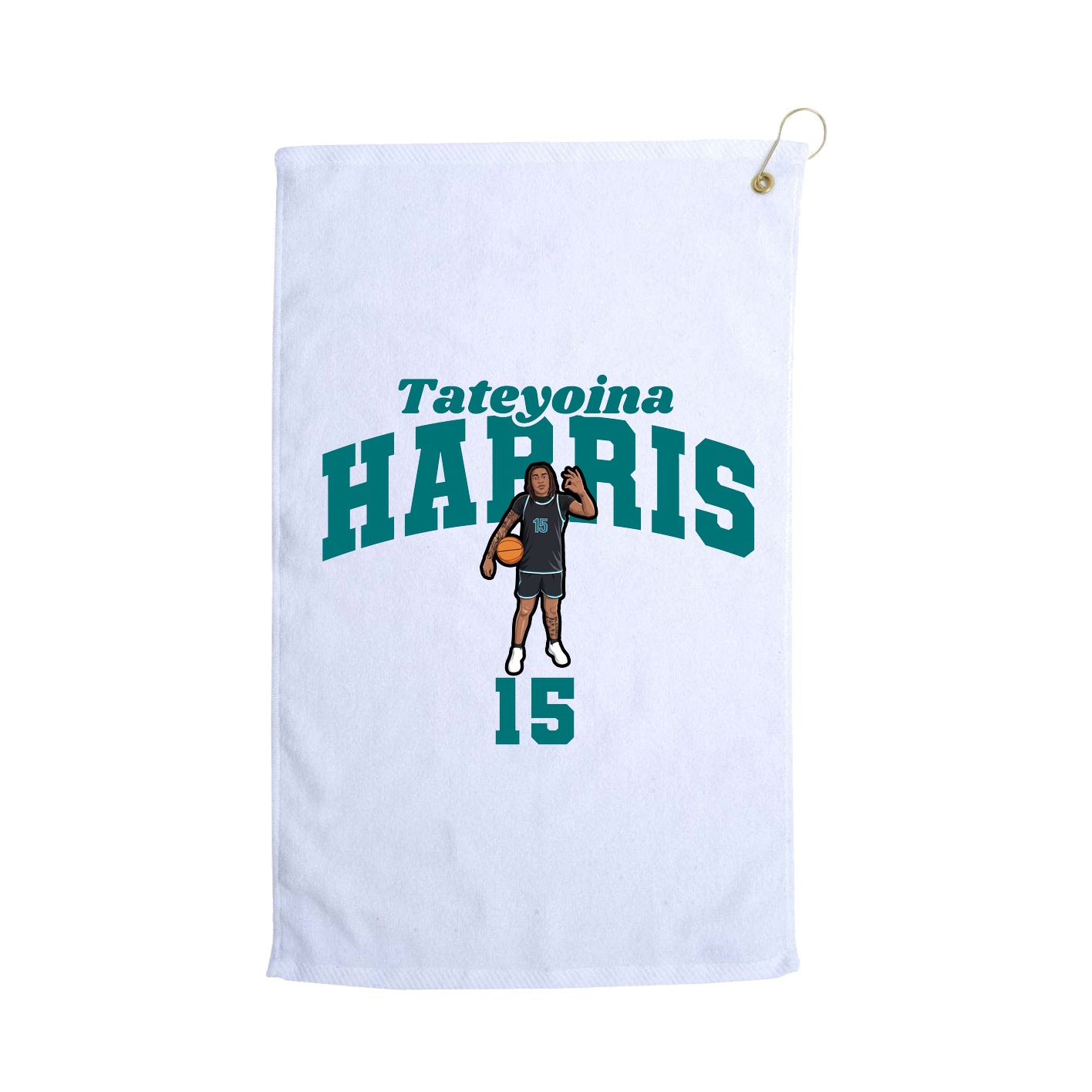 Golf Towel — Signature Arch in White