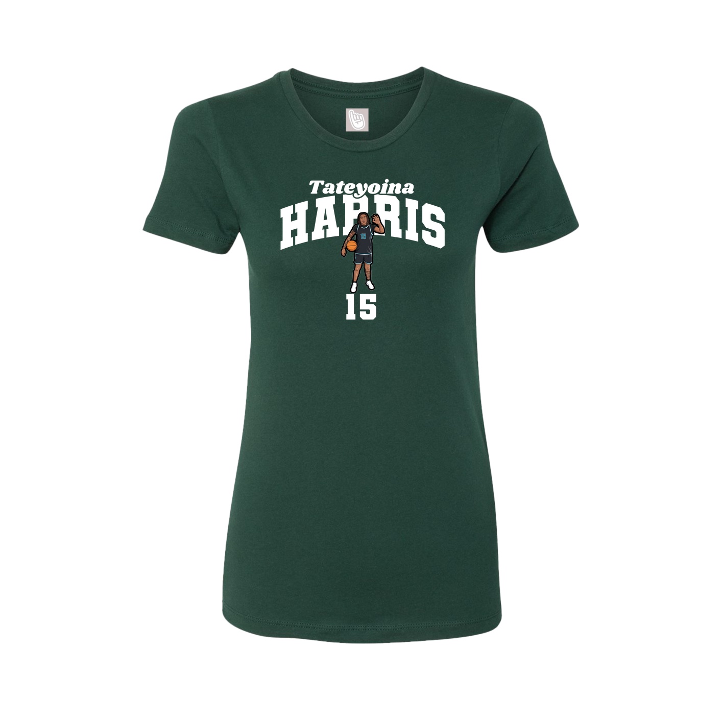 Womens Tee — Signature Arch in Green