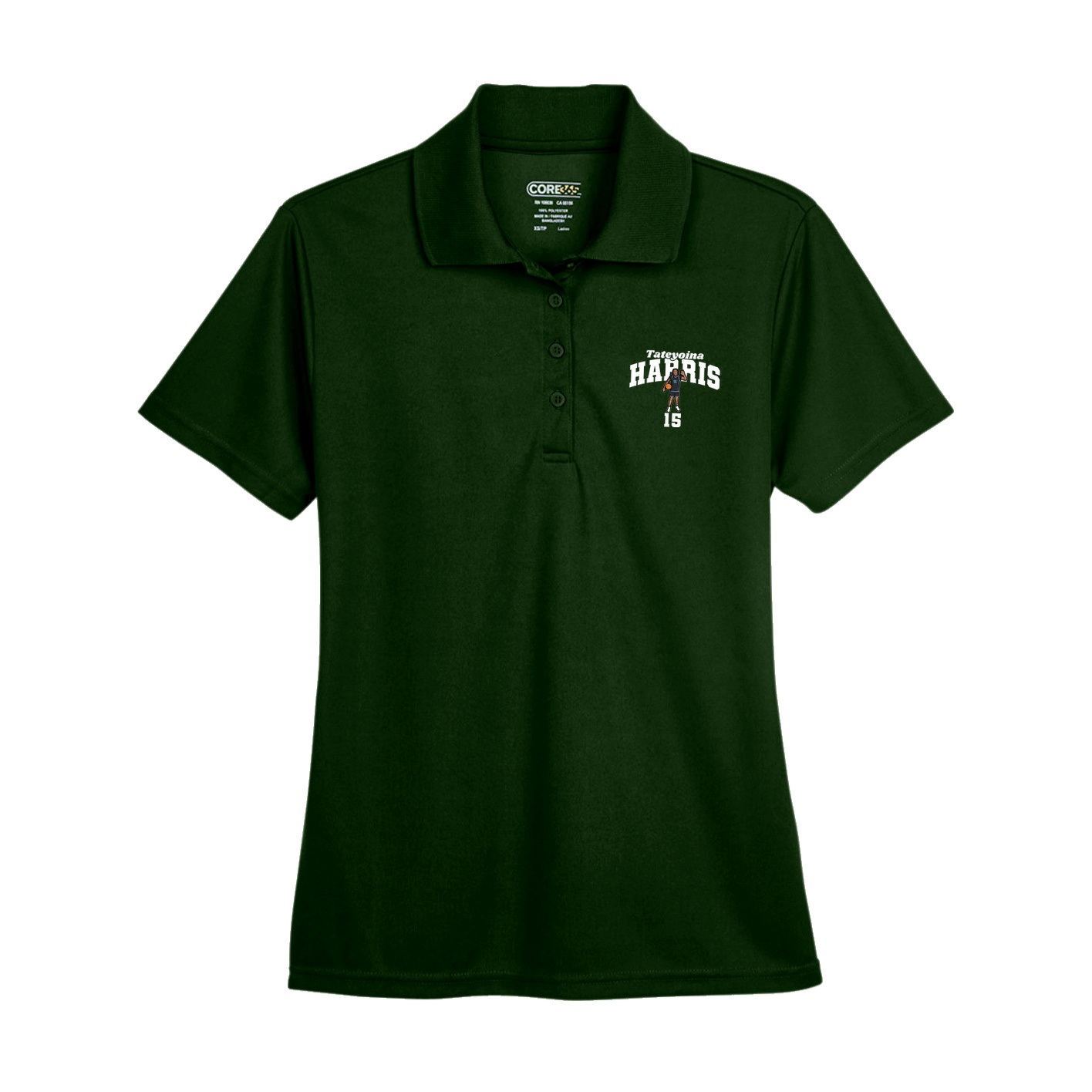 Womens Performance Polo — Signature Arch in Green