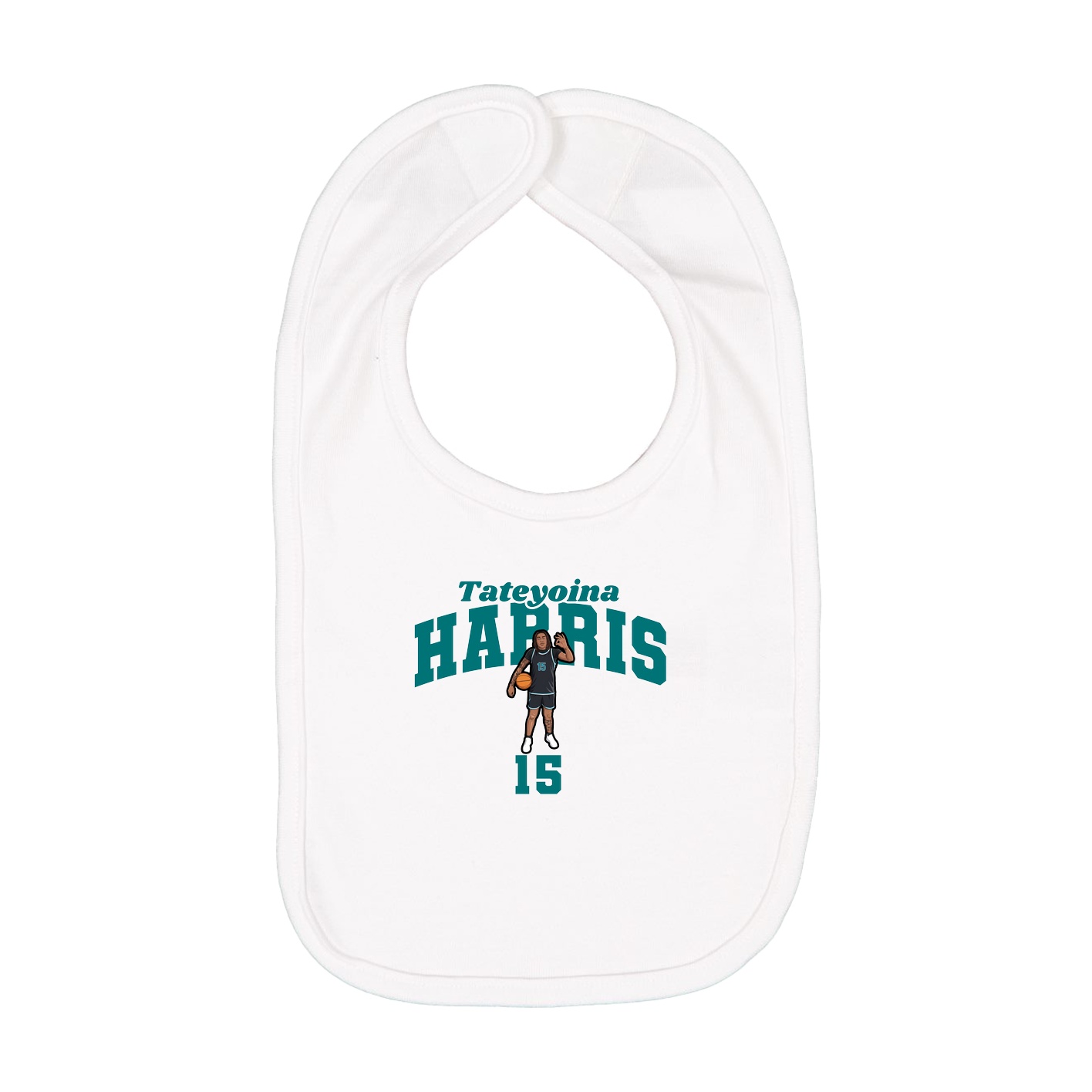 Infant Bib — Signature Arch in White