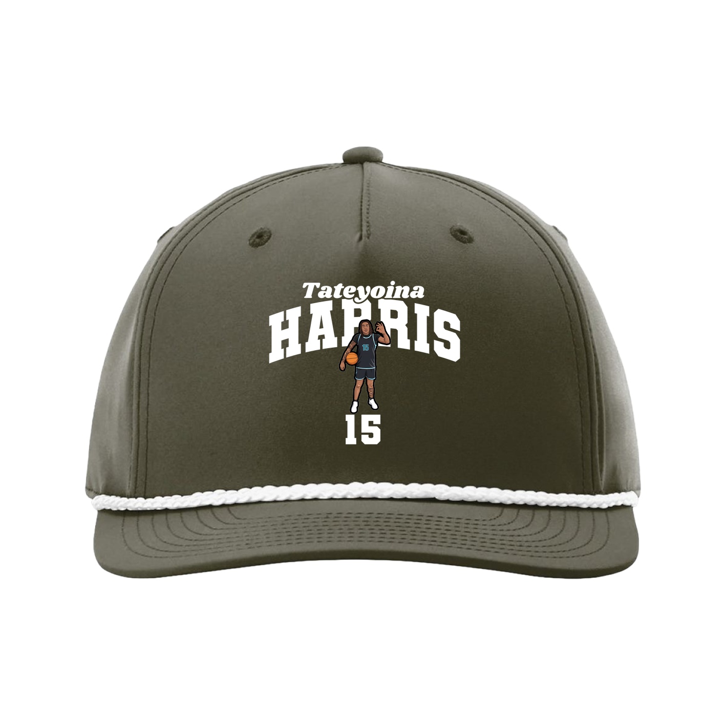 Five-Panel Classic Rope Cap — Signature Arch in Green