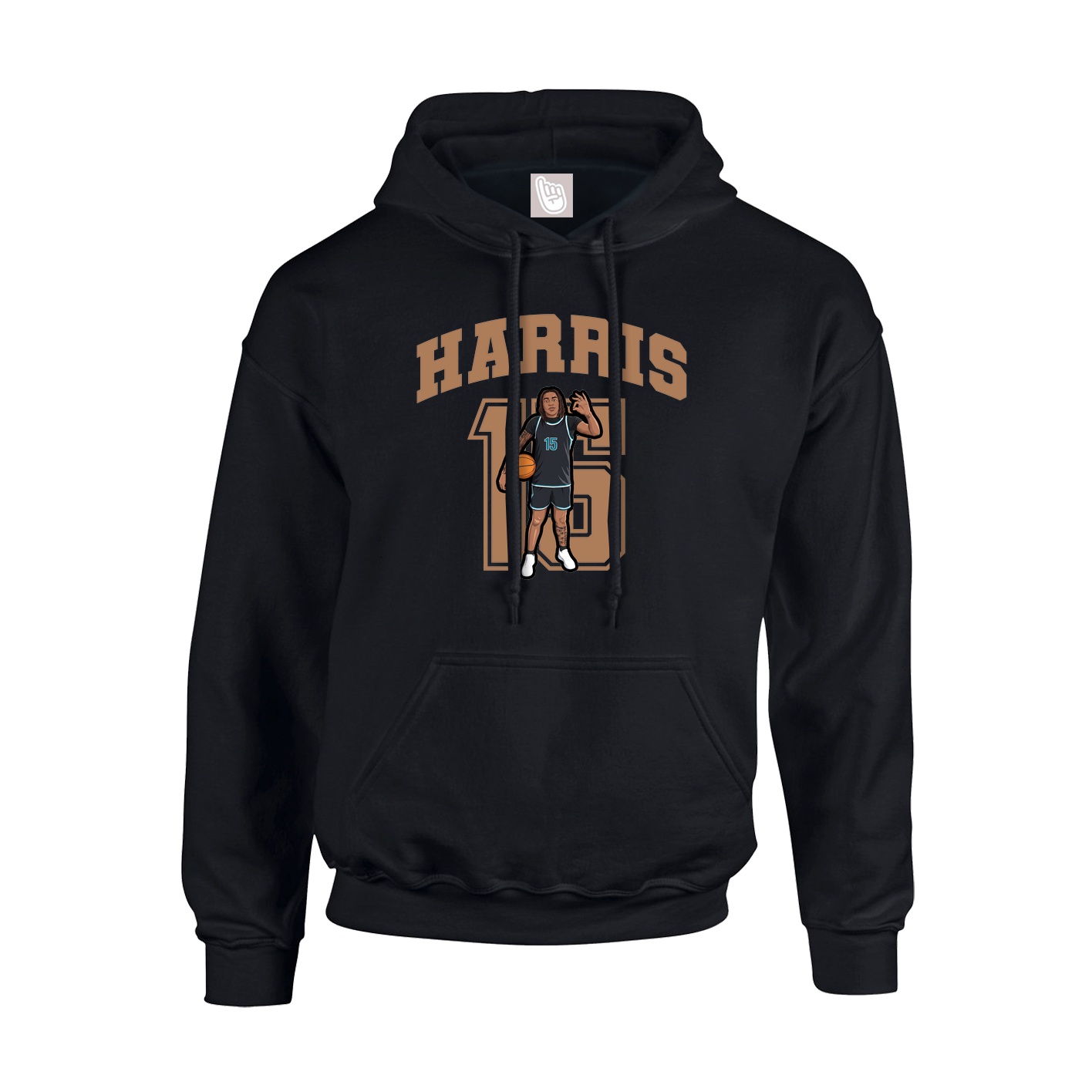 Hoodie — Number in Black