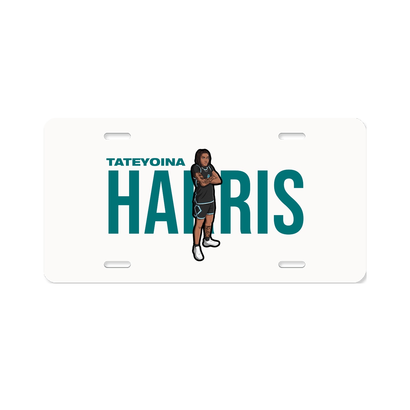 License Plate — Player Name in Classic