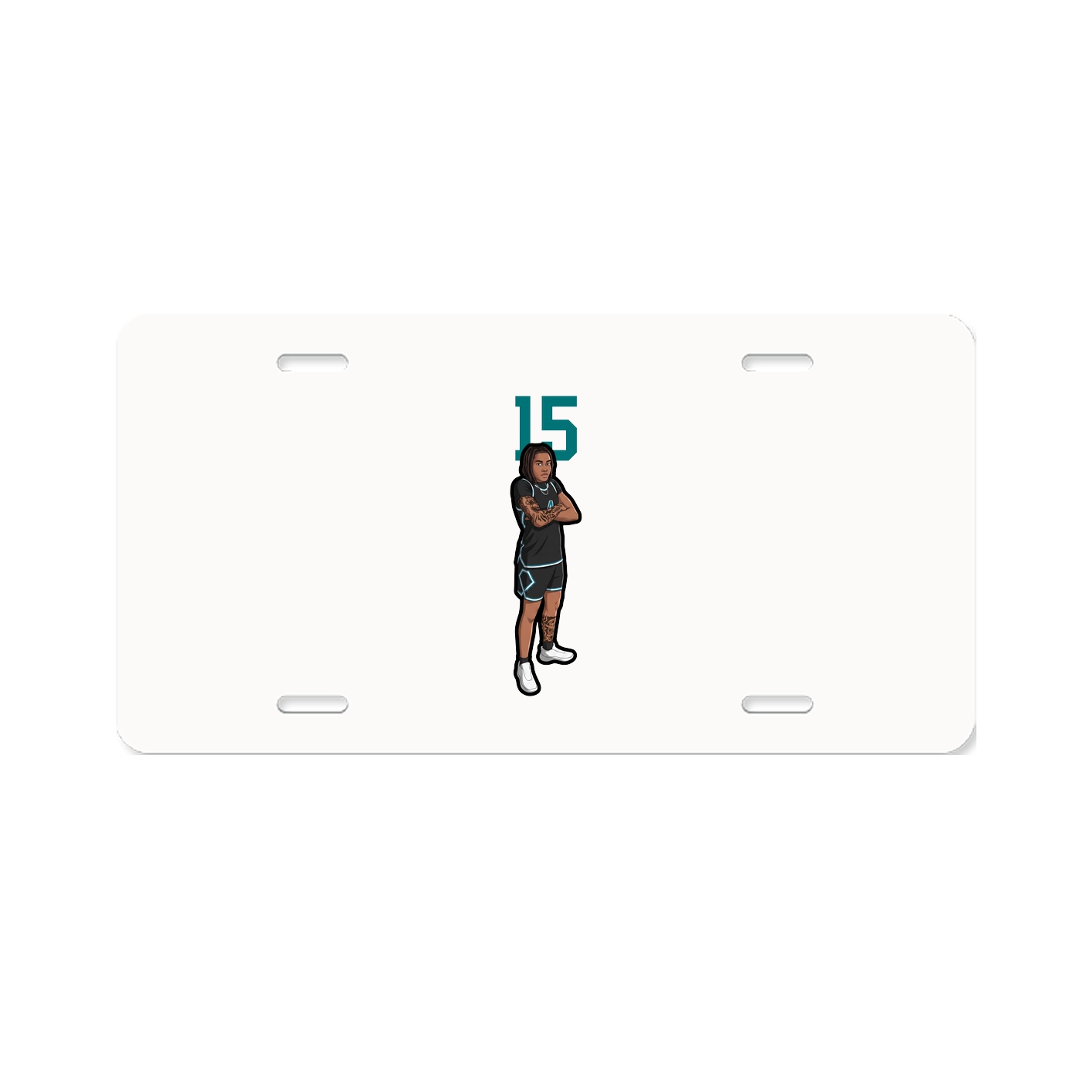 License Plate — Number Top in Classic