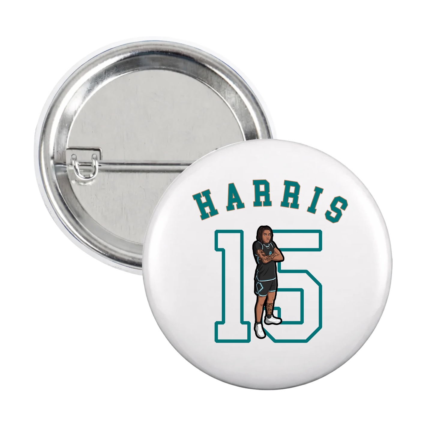 Game Day Button — Shirsey Arch in White