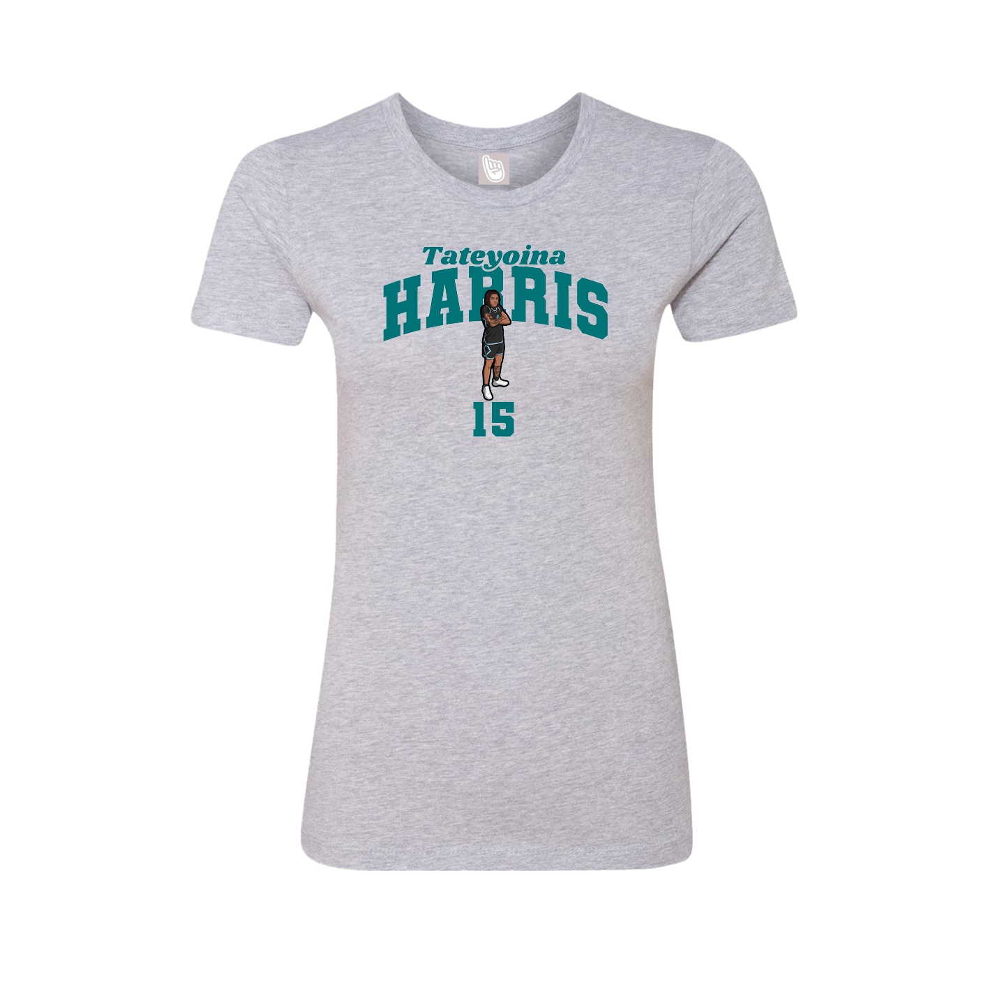Womens Tee — Signature Arch in Grey
