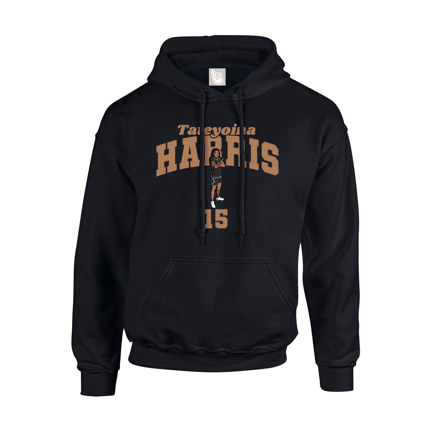 Youth Hoodie — Signature Arch in Black