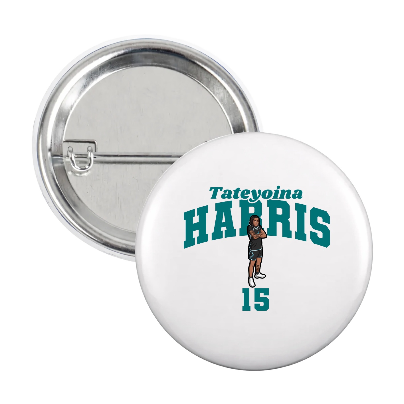 Game Day Button — Signature Arch in White