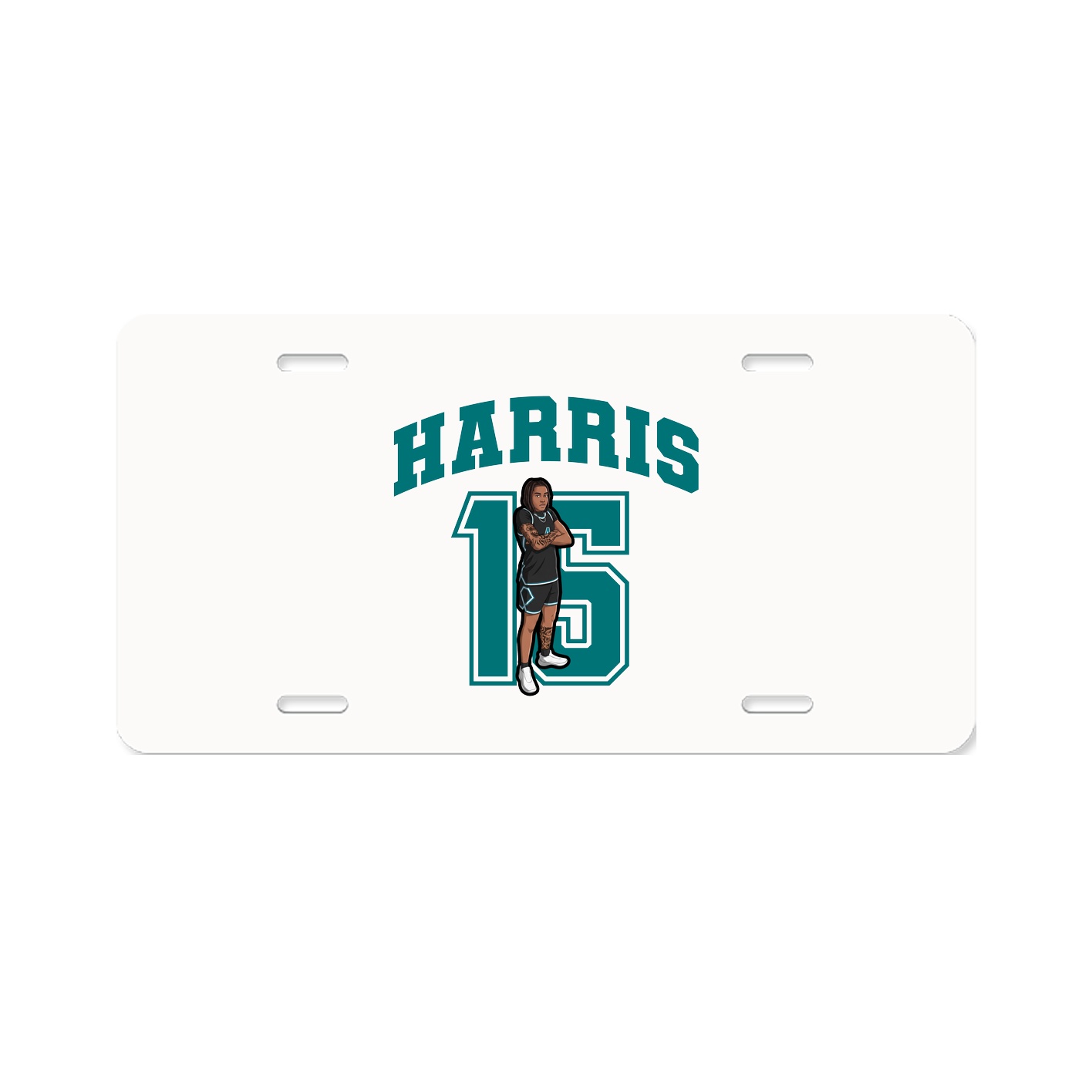 License Plate — Number in Classic