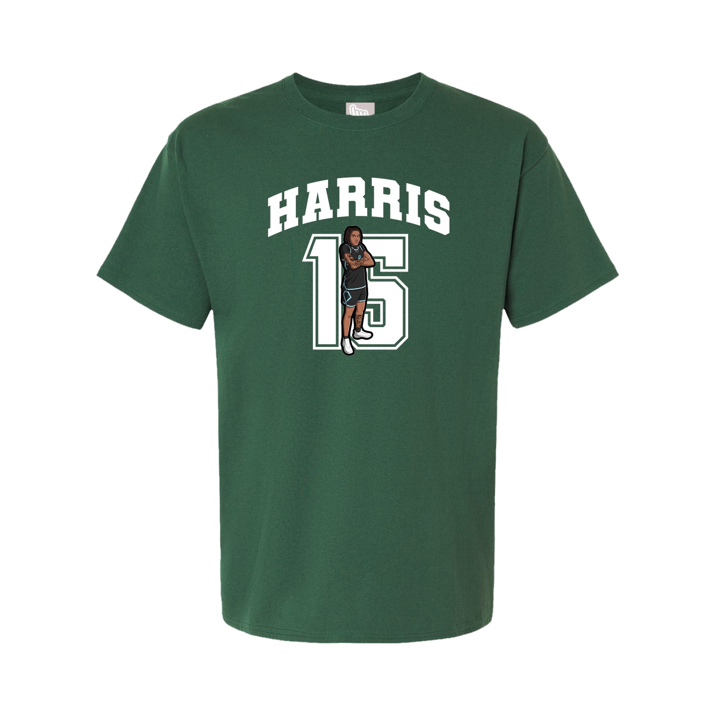 Youth Tee — Number in Green