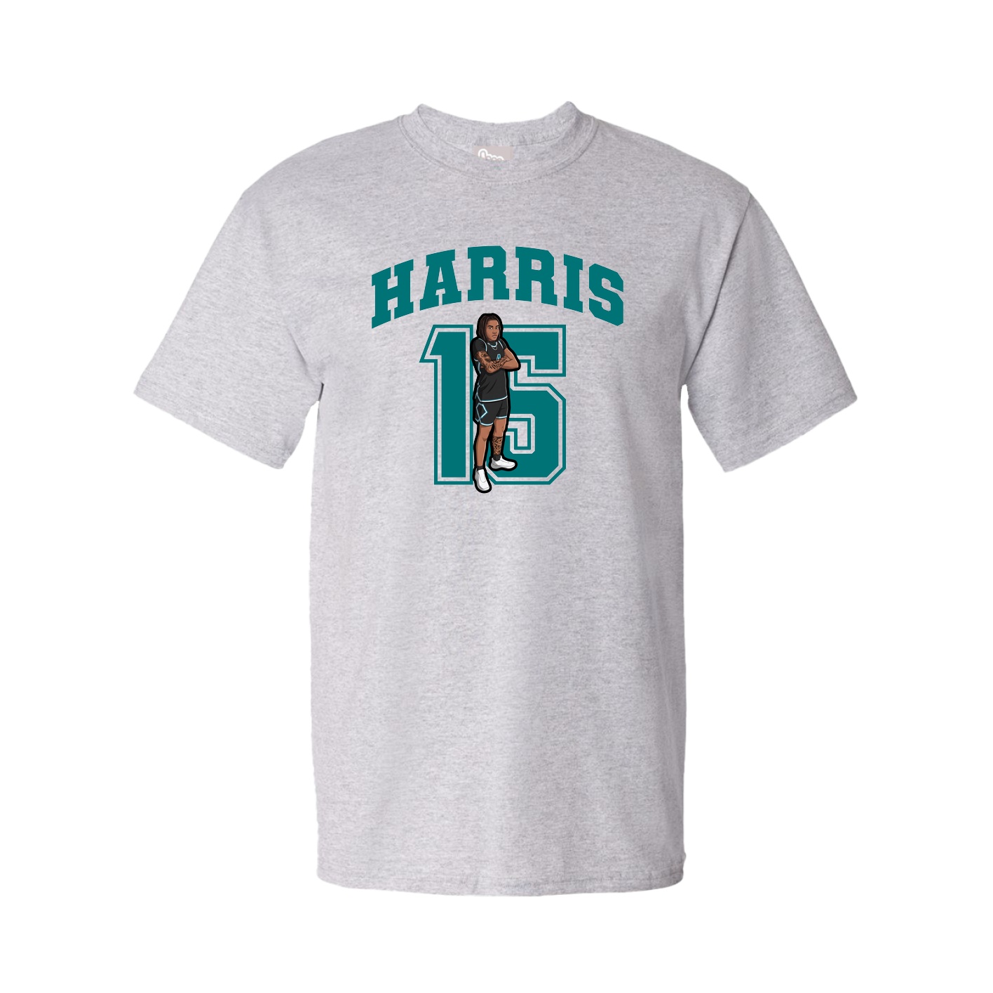 Youth Tee — Number in Grey