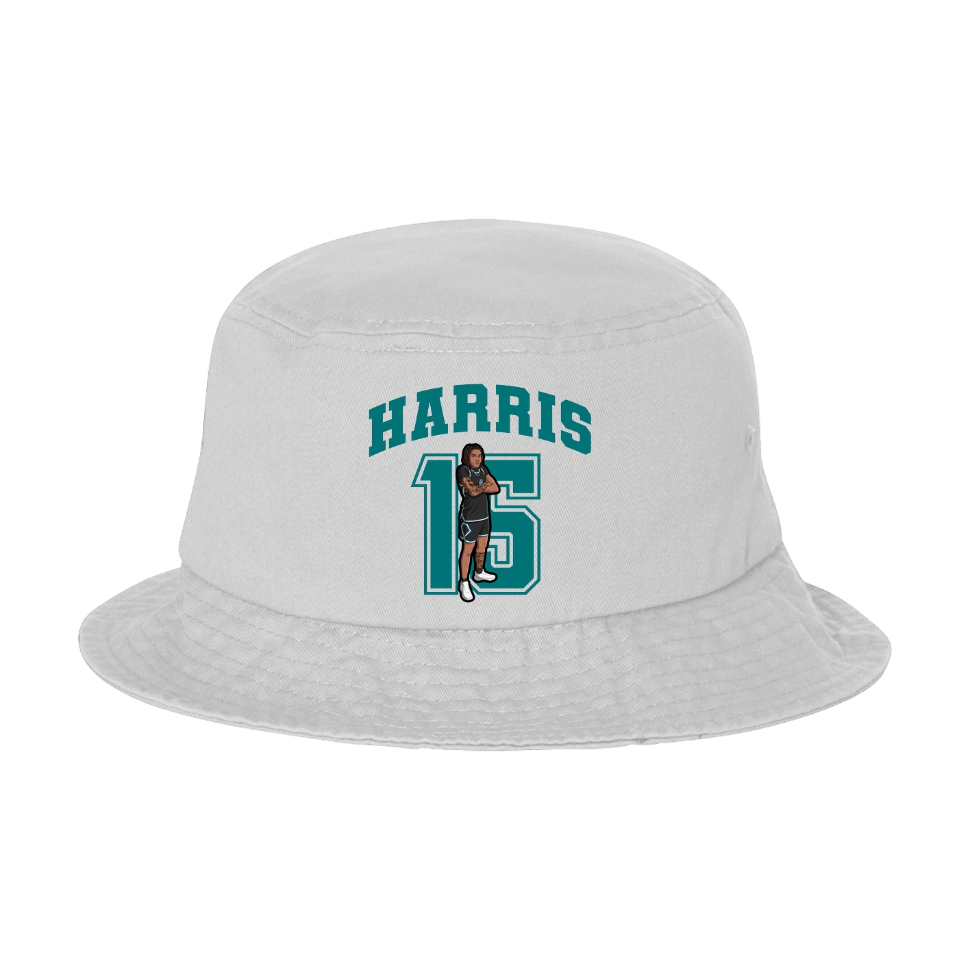 Bucket Cap — Number in White