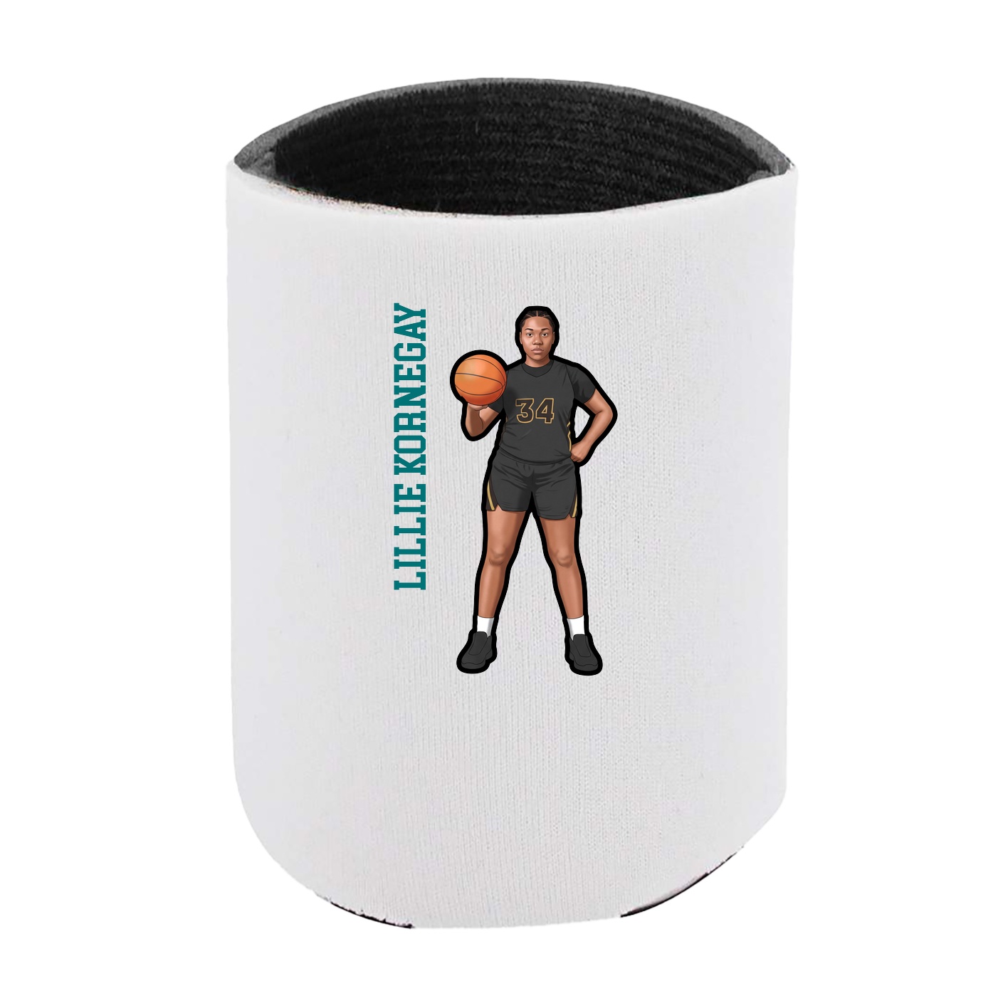 Can Holder — Name Vertical in White