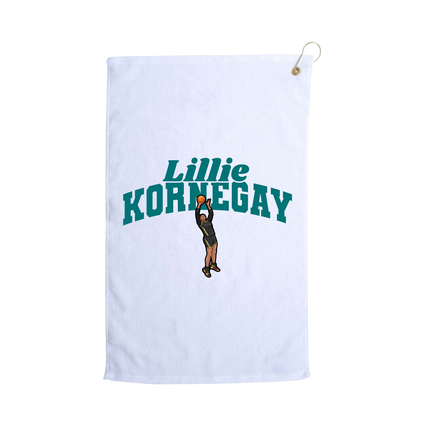 Golf Towel — Signature Arch in White