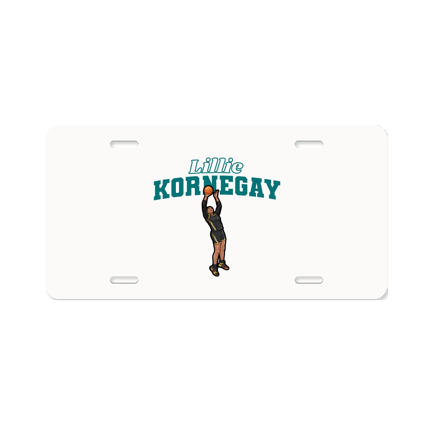 License Plate — Name Arch in Classic