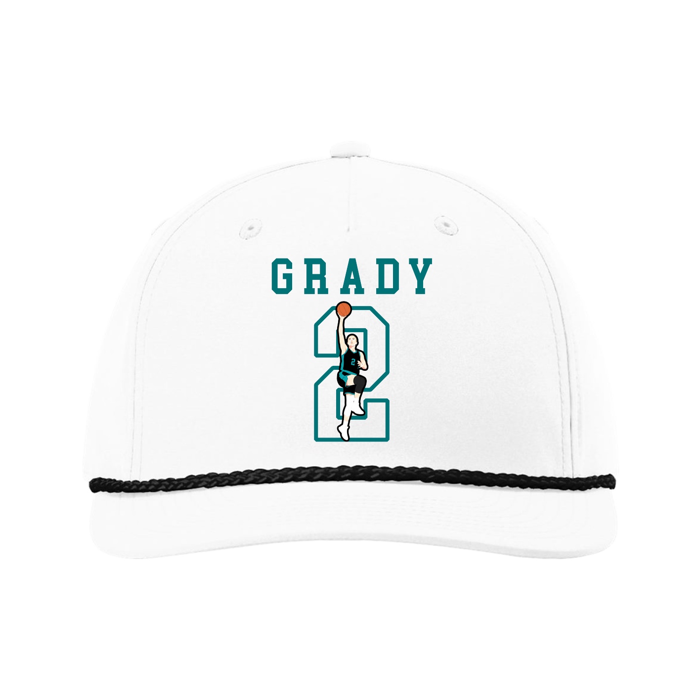Five-Panel Classic Rope Cap — Shirsey in White