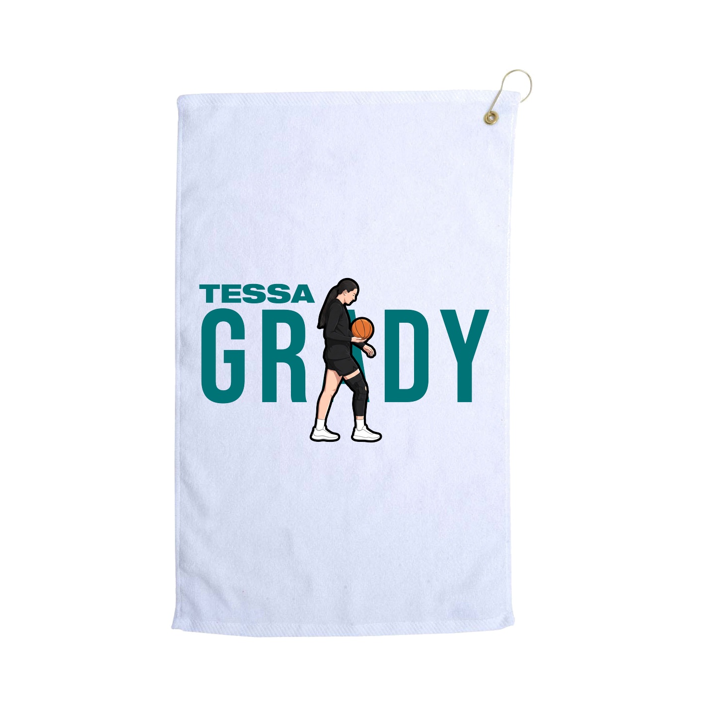 Golf Towel — Player Name in White