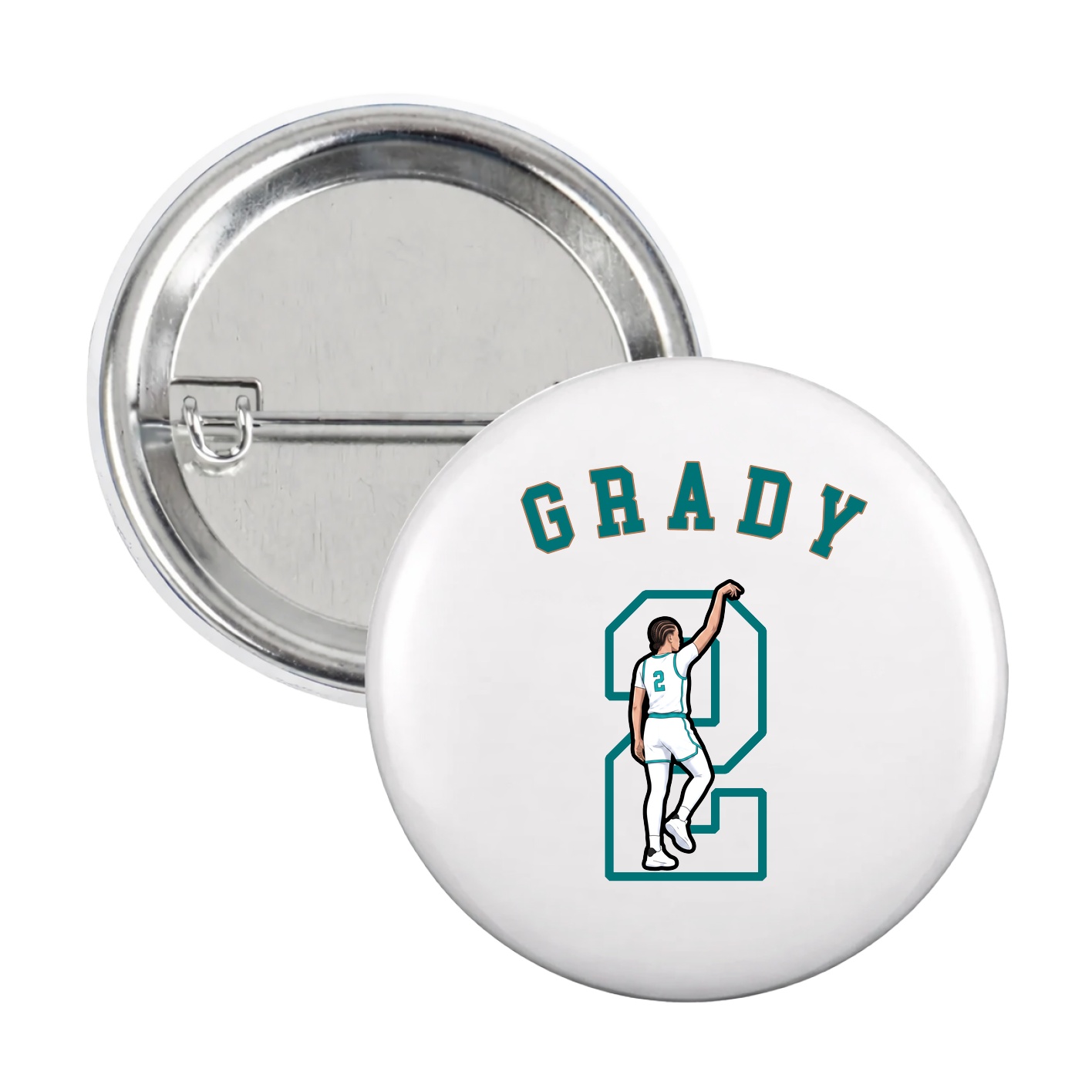 Game Day Button — Shirsey Arch in White