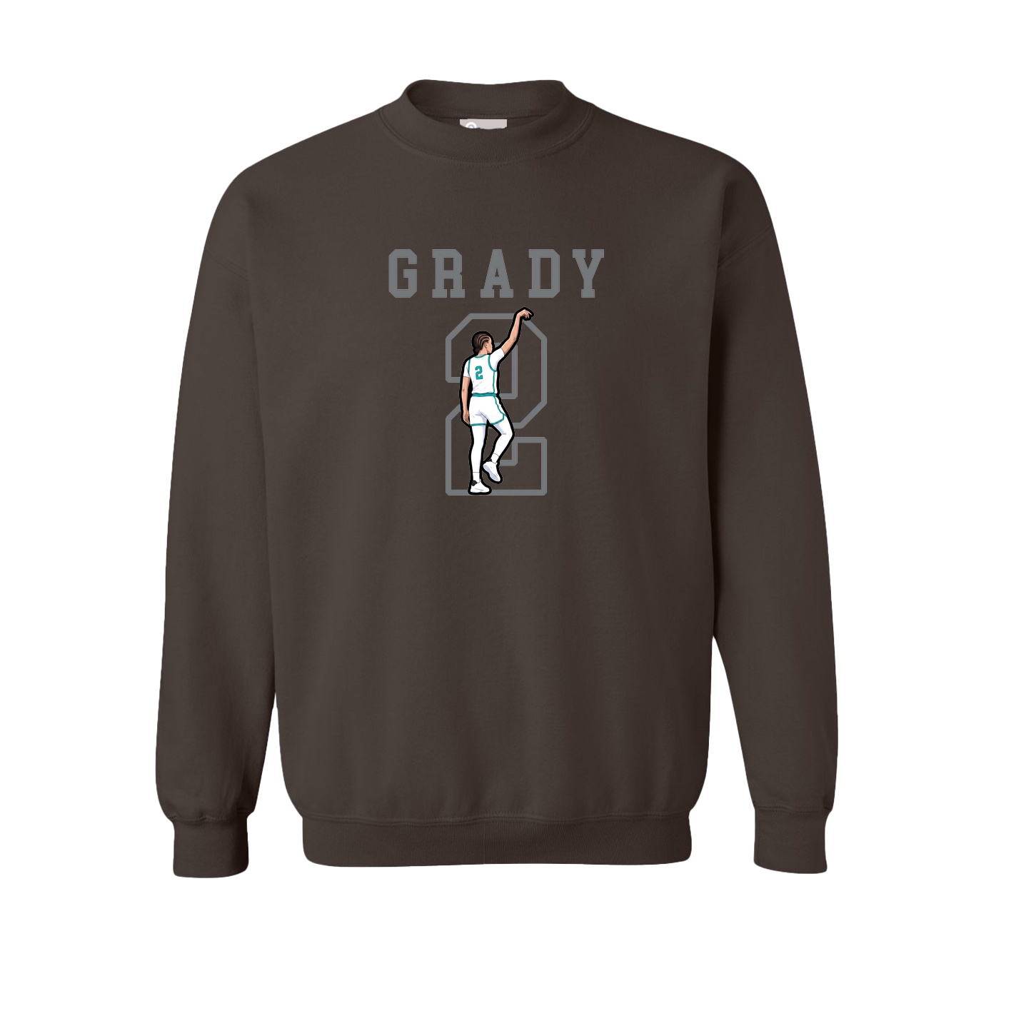 Fleece Crew — Shirsey in Brown