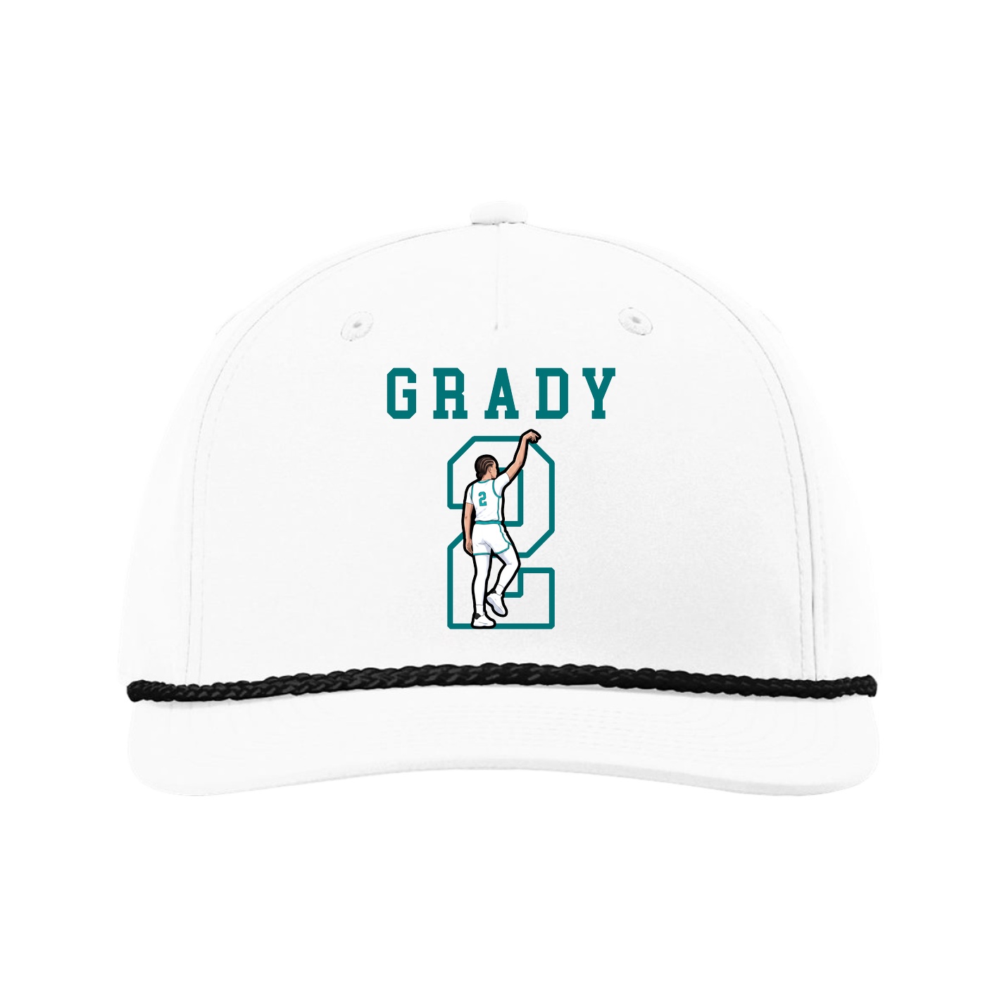 Five-Panel Classic Rope Cap — Shirsey in White