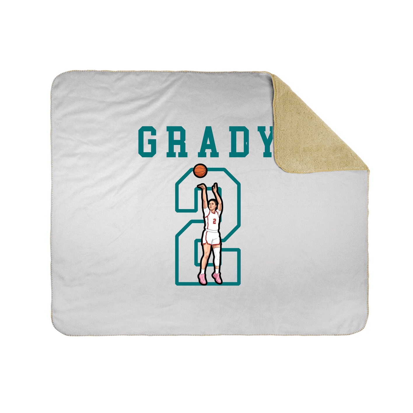 Throw Blanket — Shirsey in White