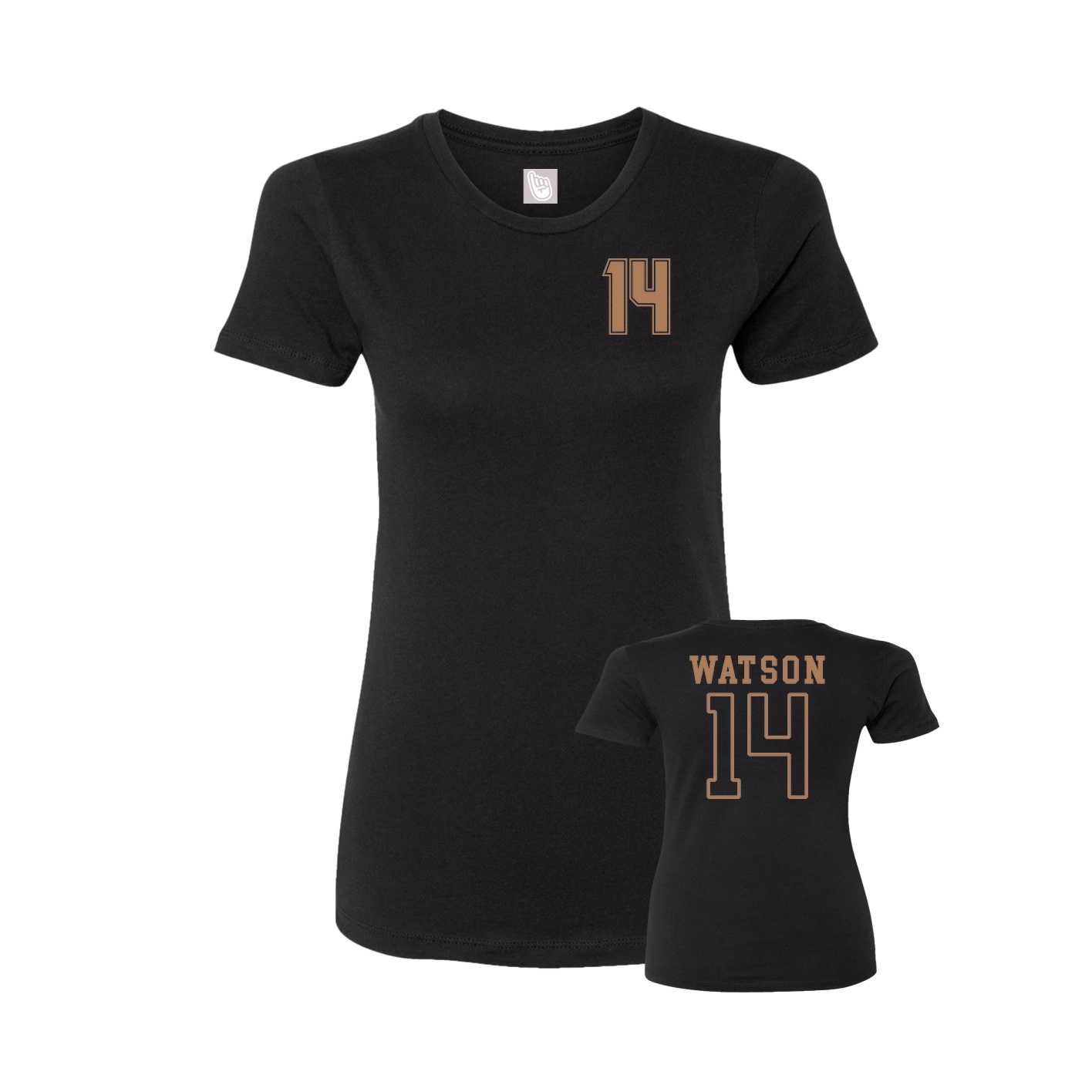 Womens Tee — Chest Back in Black