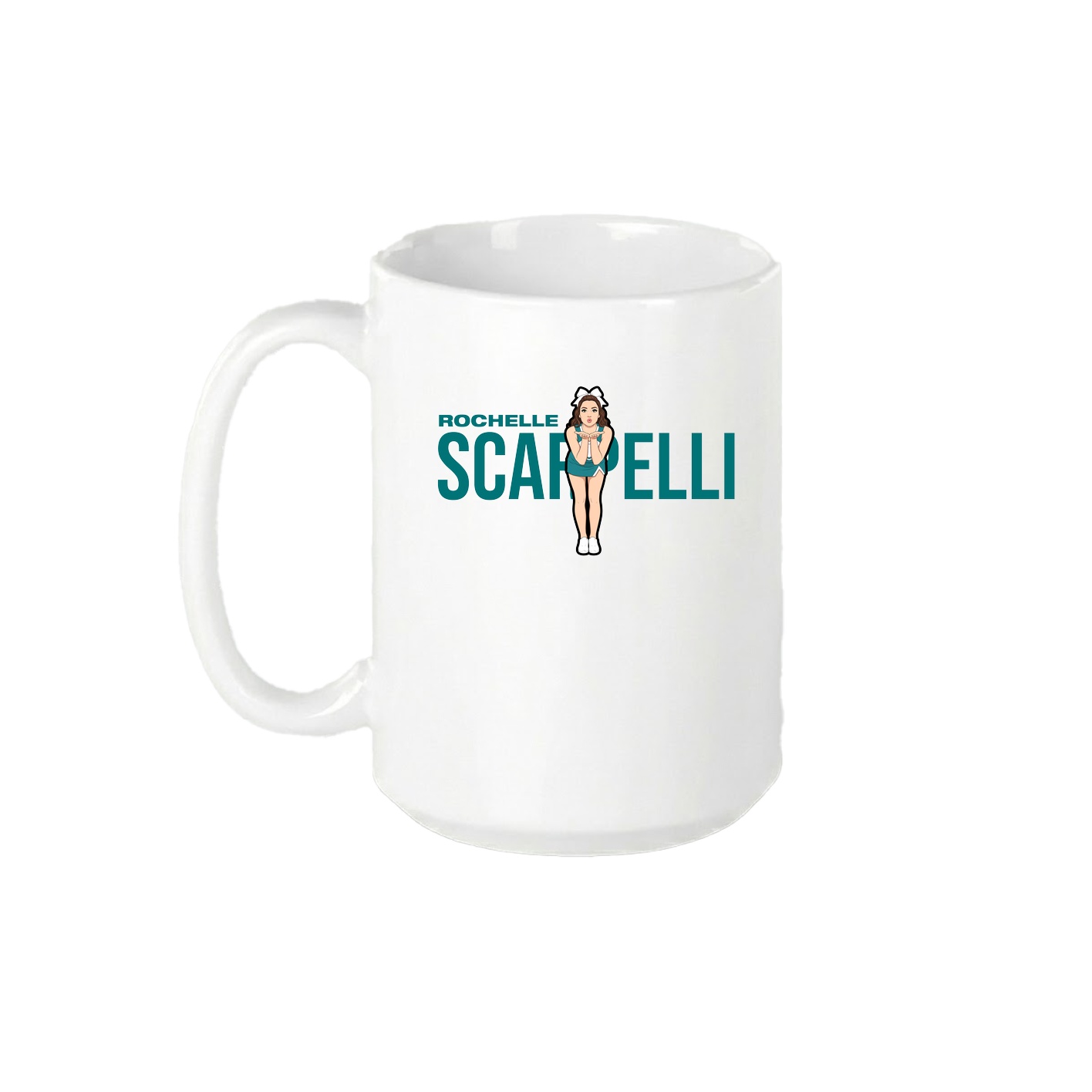 15oz Coffee Mug — Player Name in White