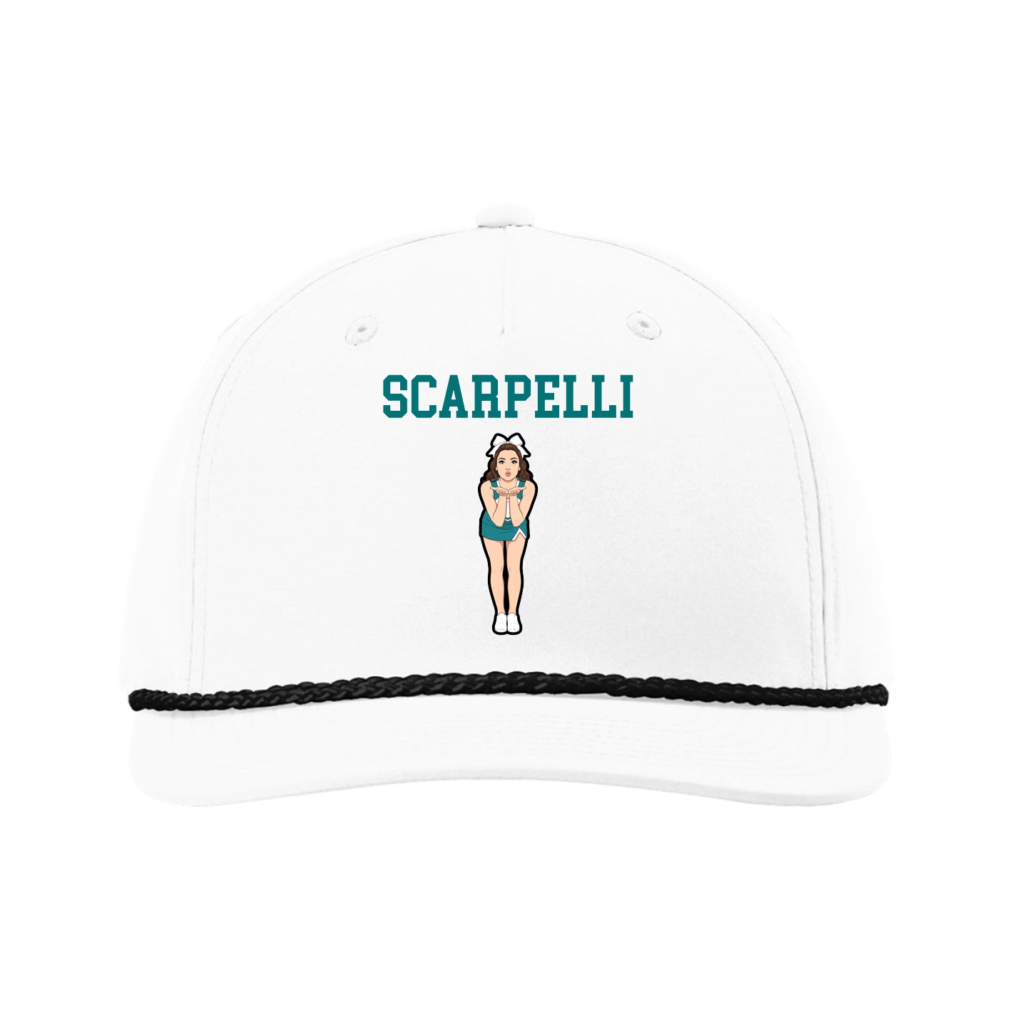 Five-Panel Classic Rope Cap — Shirsey in White
