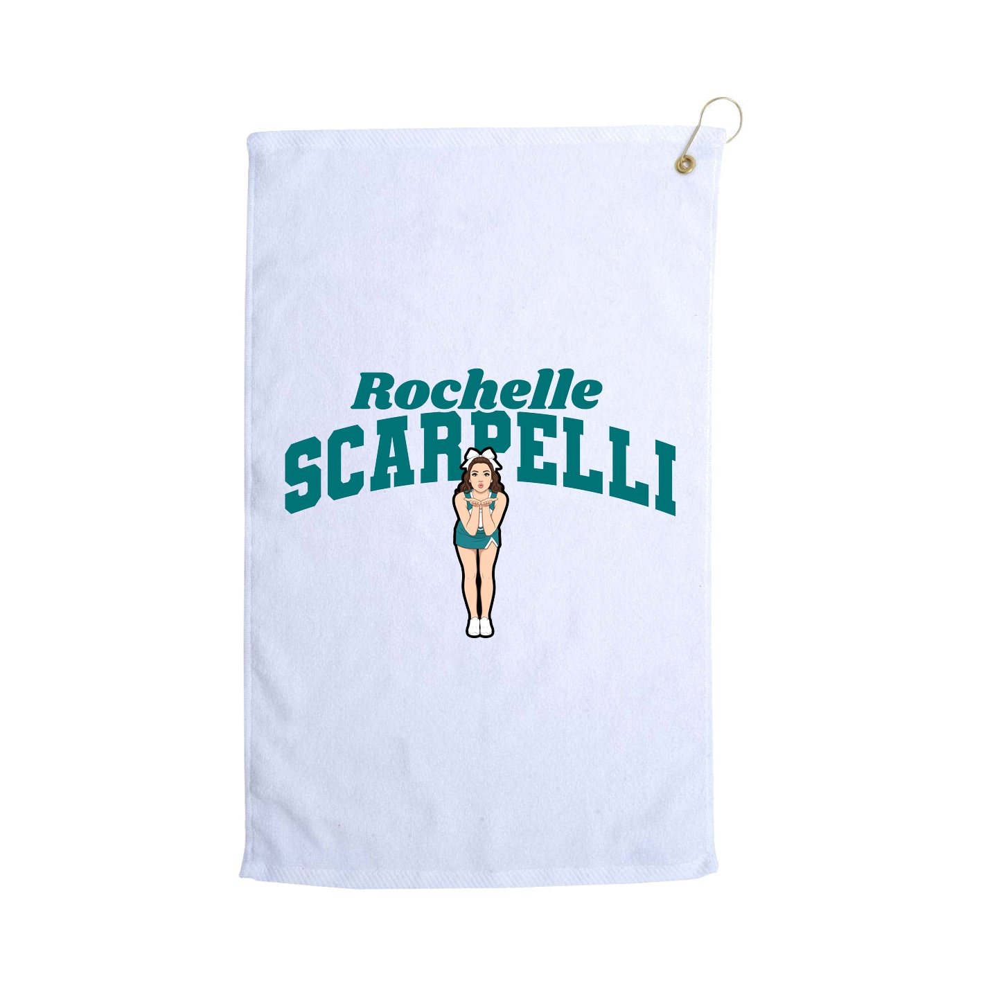 Golf Towel — Signature Arch in White