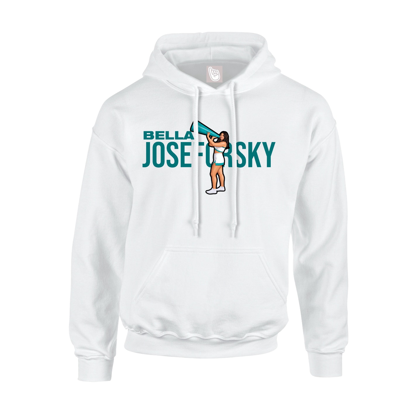 Youth Hoodie — Player Name in White