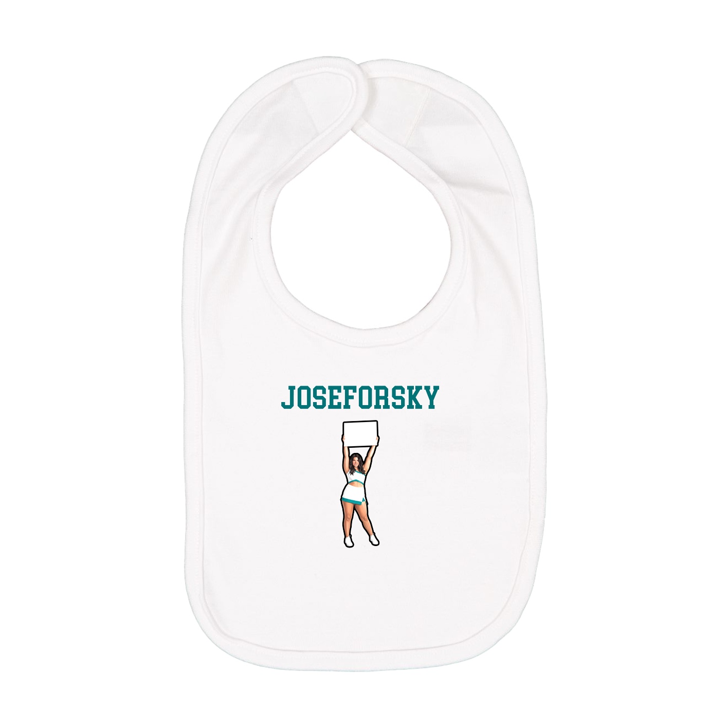 Infant Bib — Shirsey in White