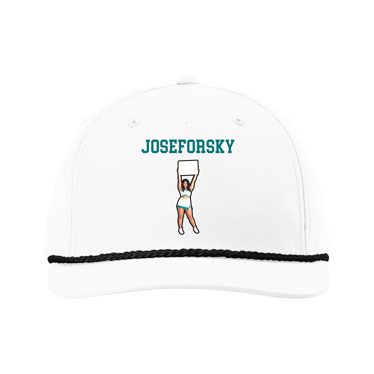 Five-Panel Classic Rope Cap — Shirsey in White