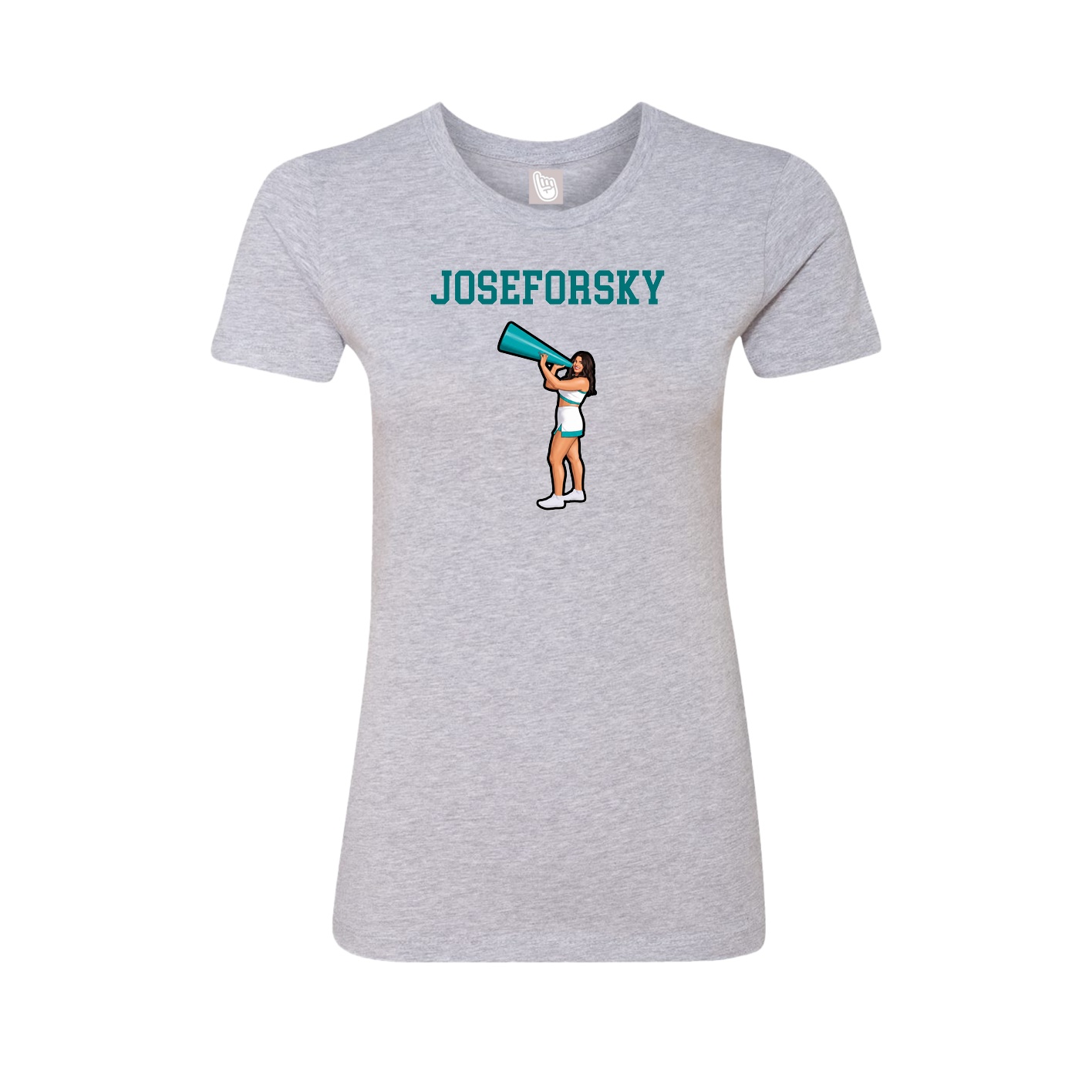 Fitted Women's Tee — Shirsey in Grey
