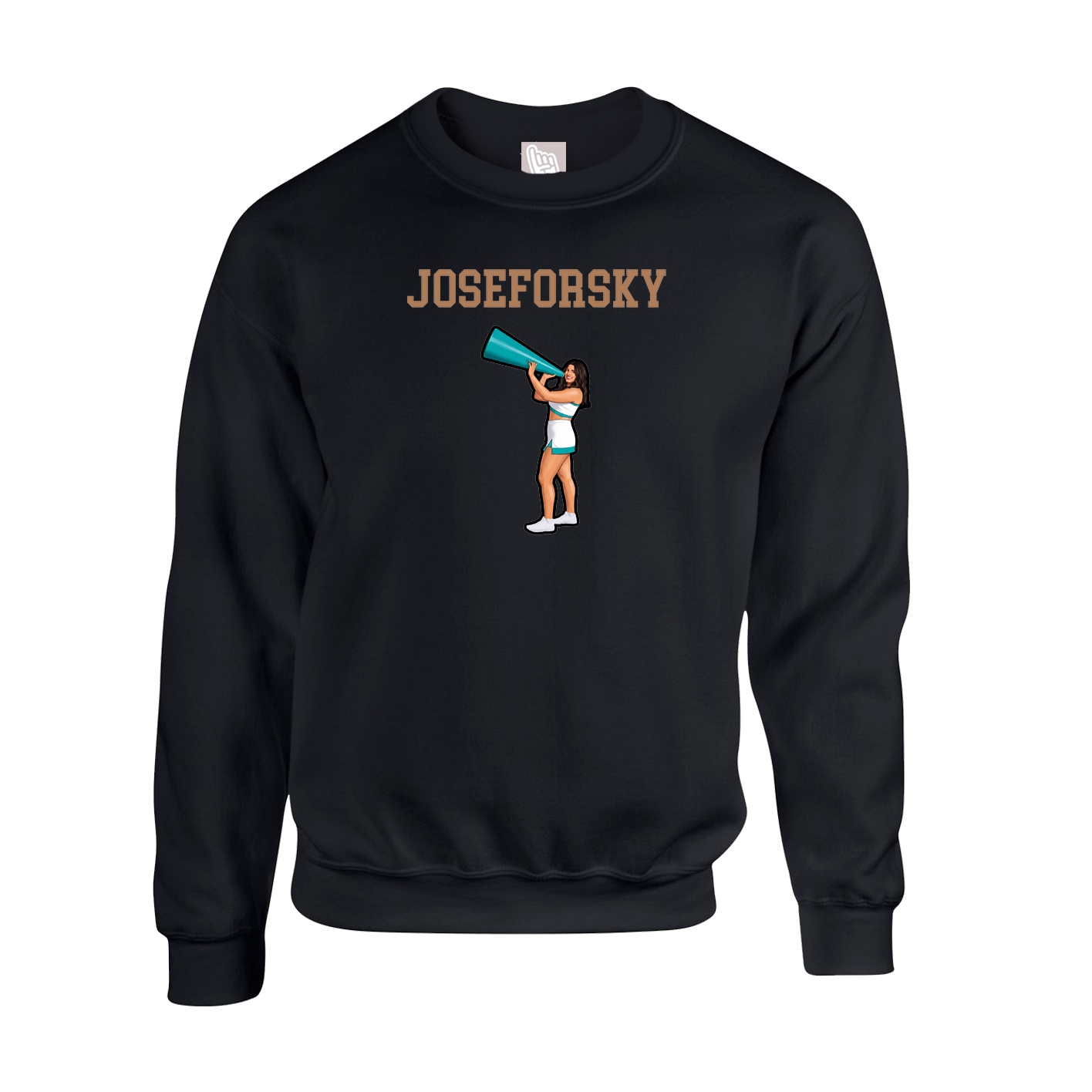 Fleece Crew — Shirsey in Black